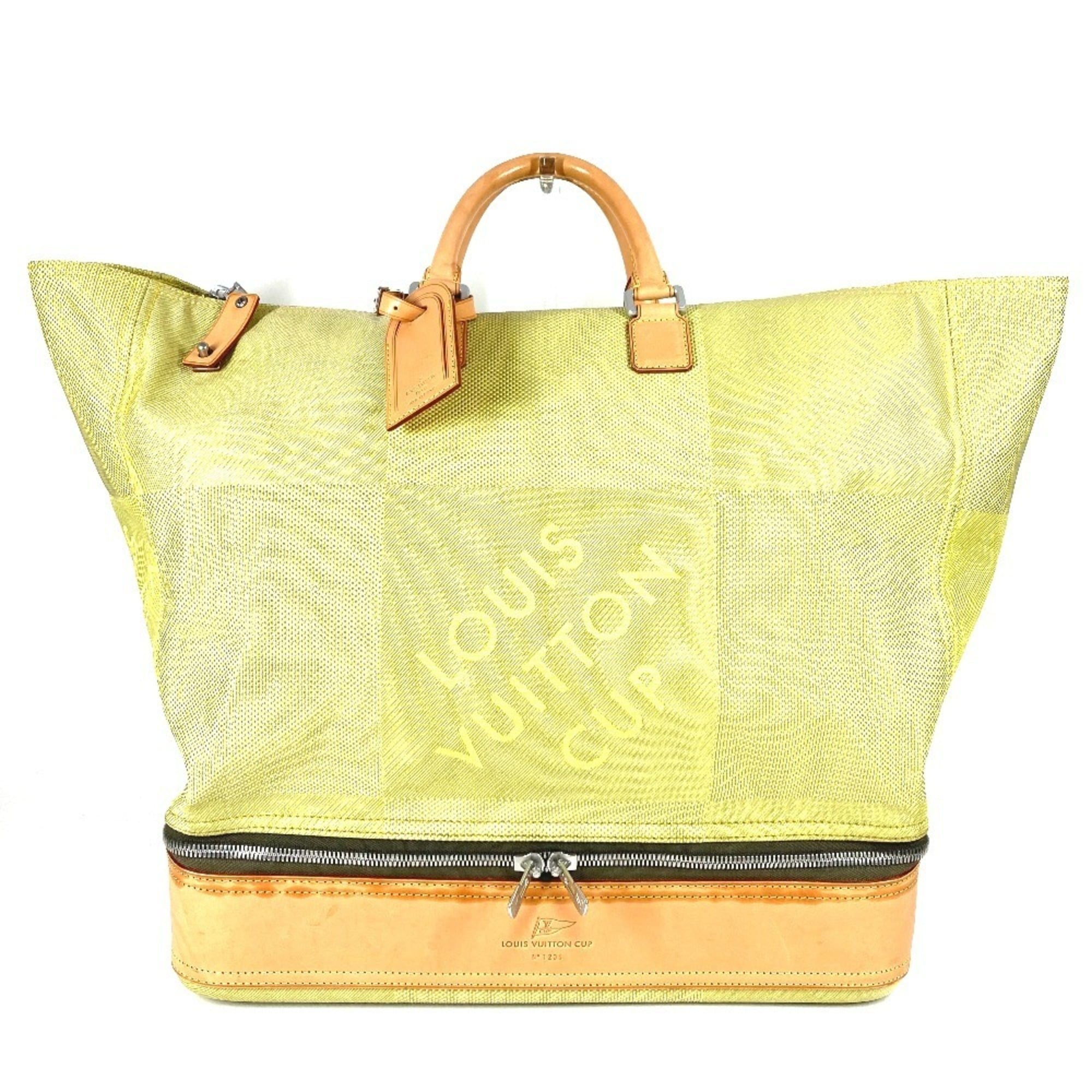 Louis Vuitton Damier Geant Yellow Damier Geant Boston Bag (Pre-Owned)