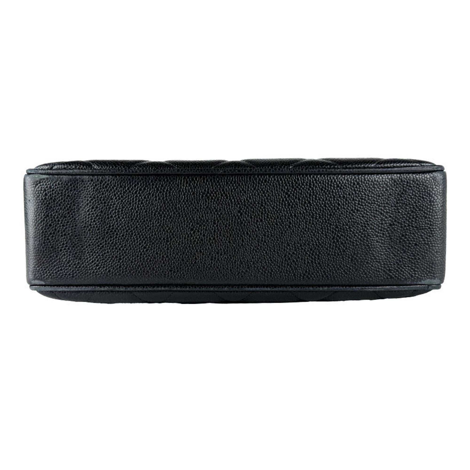 Chanel Black Grained Calfskin Shoulder Bag (Pre-Owned)