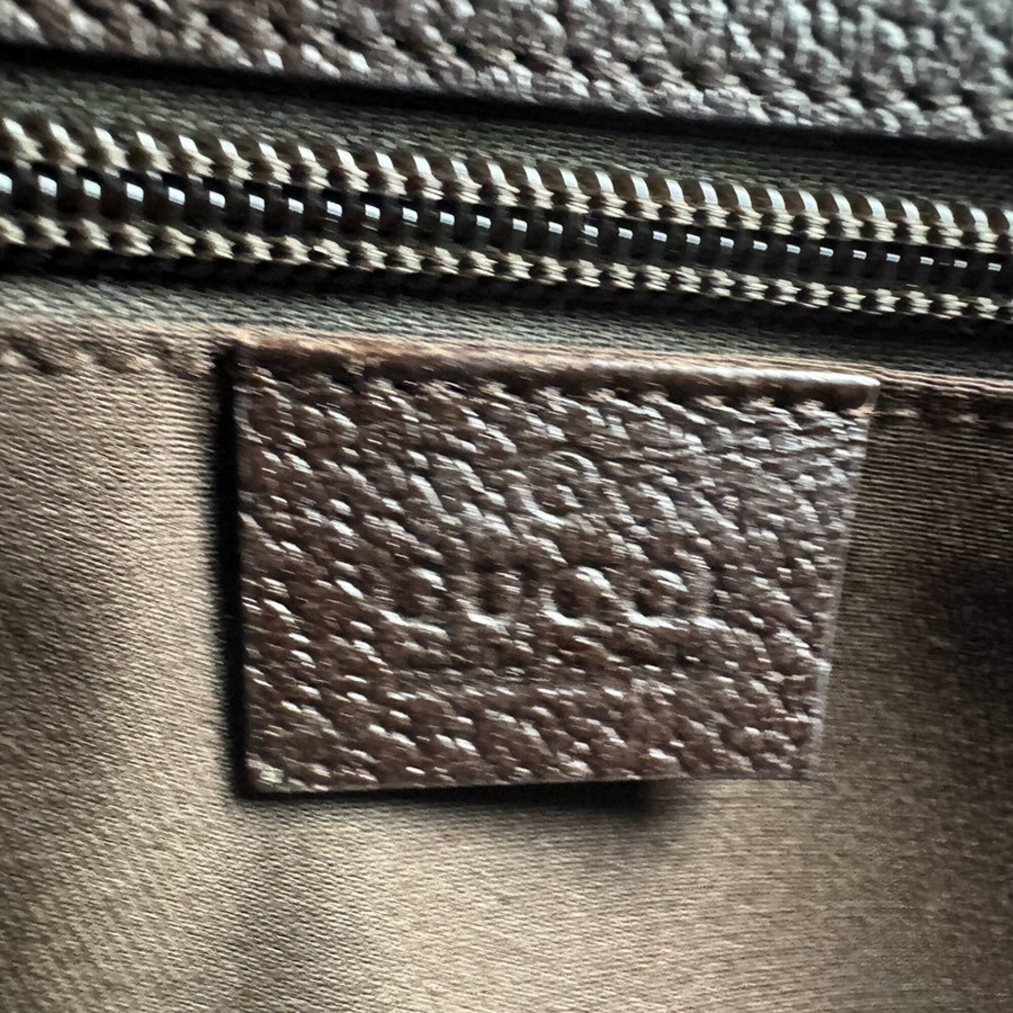 Gucci Brown Gg Canvas Leather Shoulder Bag (Pre-Owned)