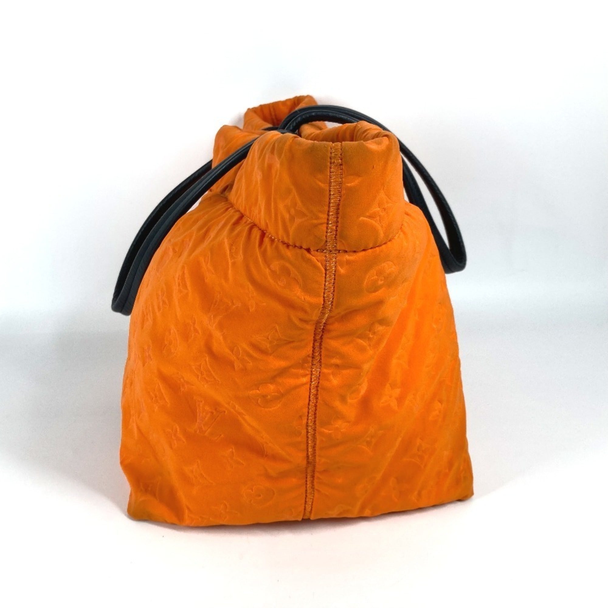 Louis Vuitton Orange Microfiber Shoulder Bag Tote Bag (Pre-Owned)