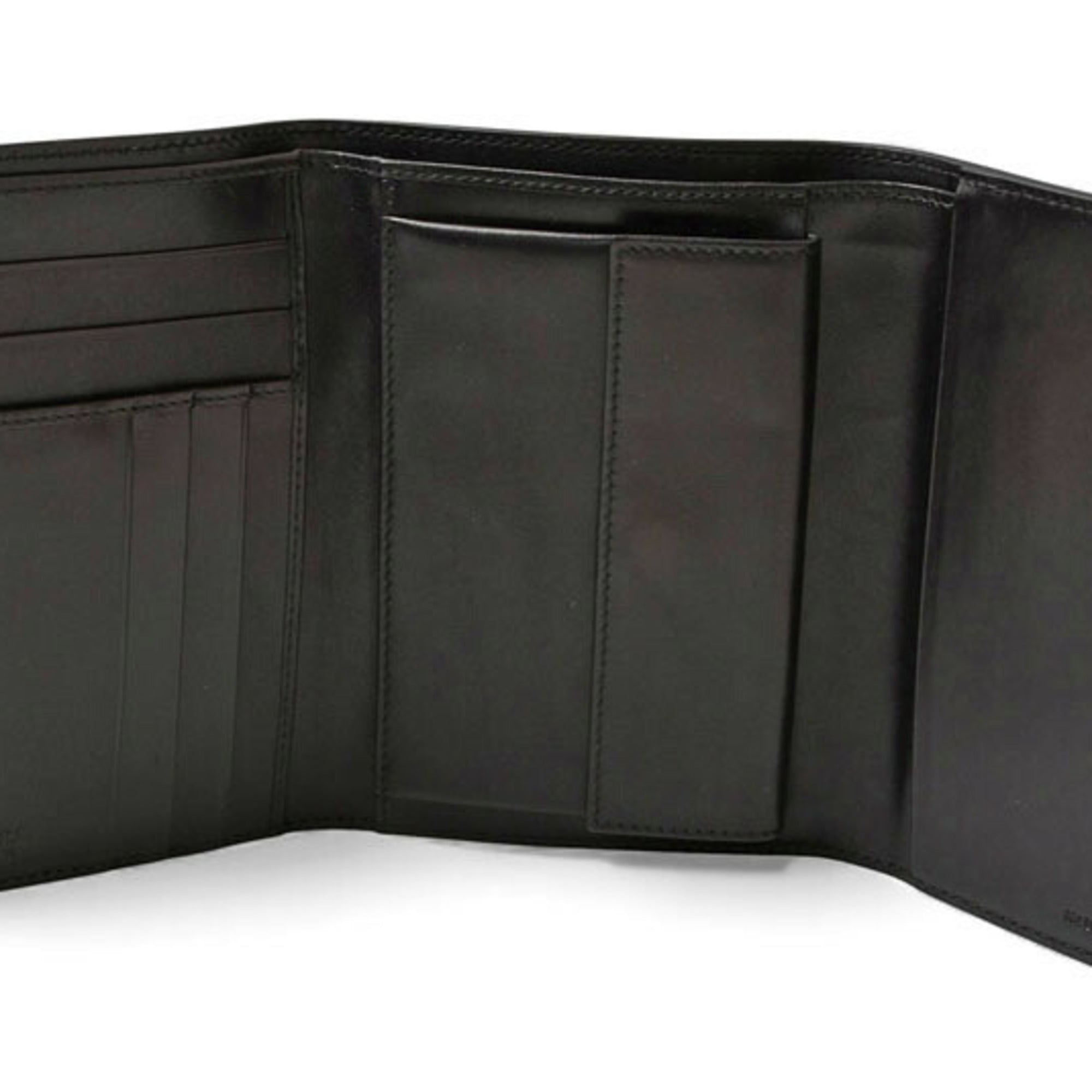 Prada Beige Black Canvas Wallet (Tri-Fold) (Pre-Owned)