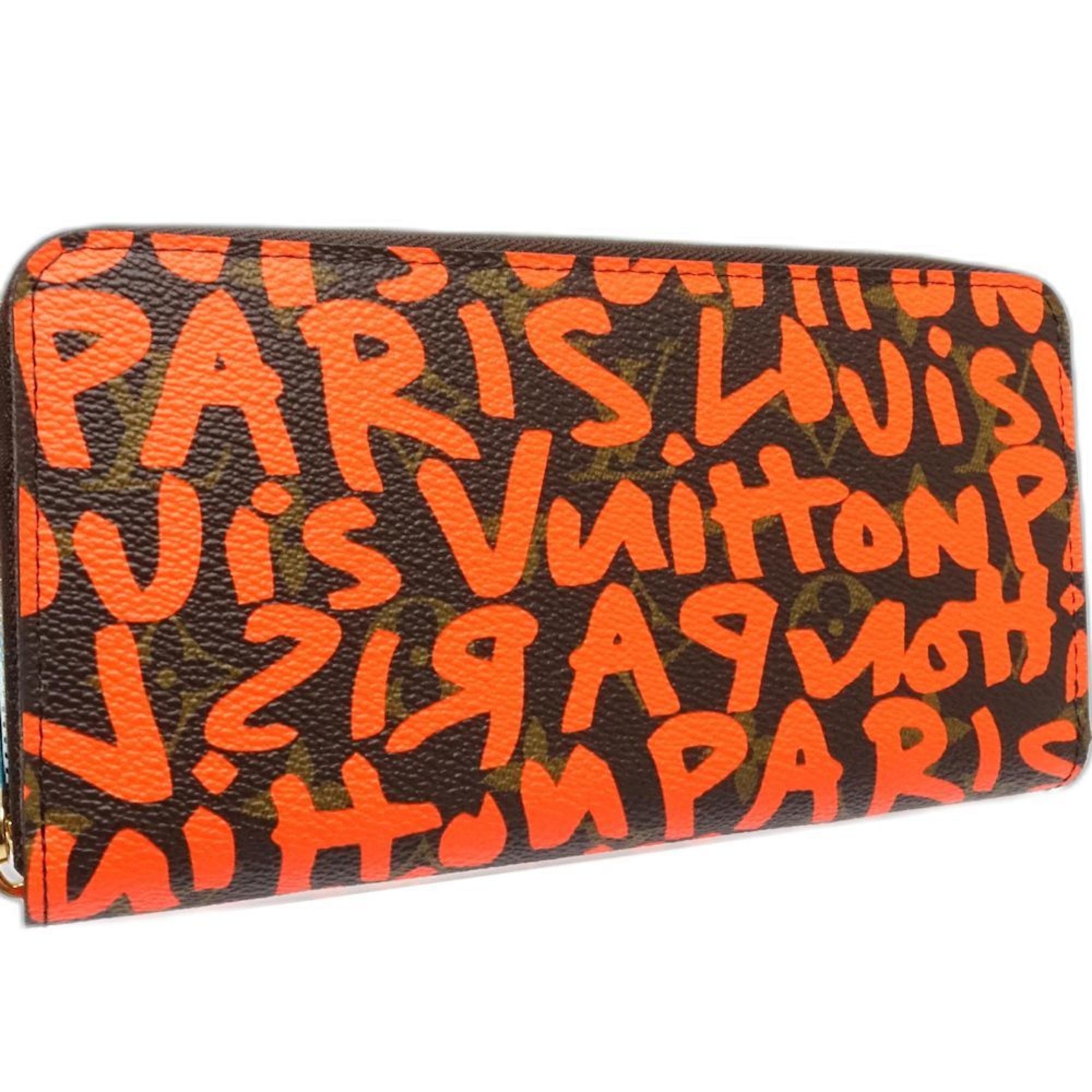Louis Vuitton Monogram Graffiti Brown Monogram Orange Monogram Graffiti Long Wallet (Bi-Fold) (Pre-Owned)