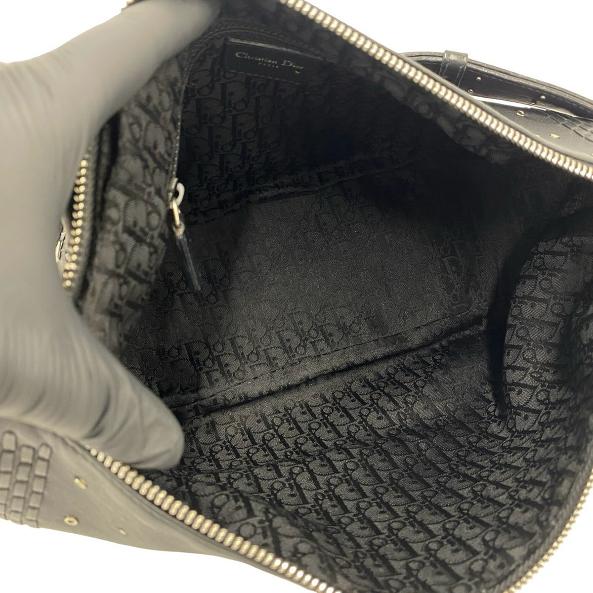 Christian Dior Black Leather Shoulder Bag (Pre-Owned)