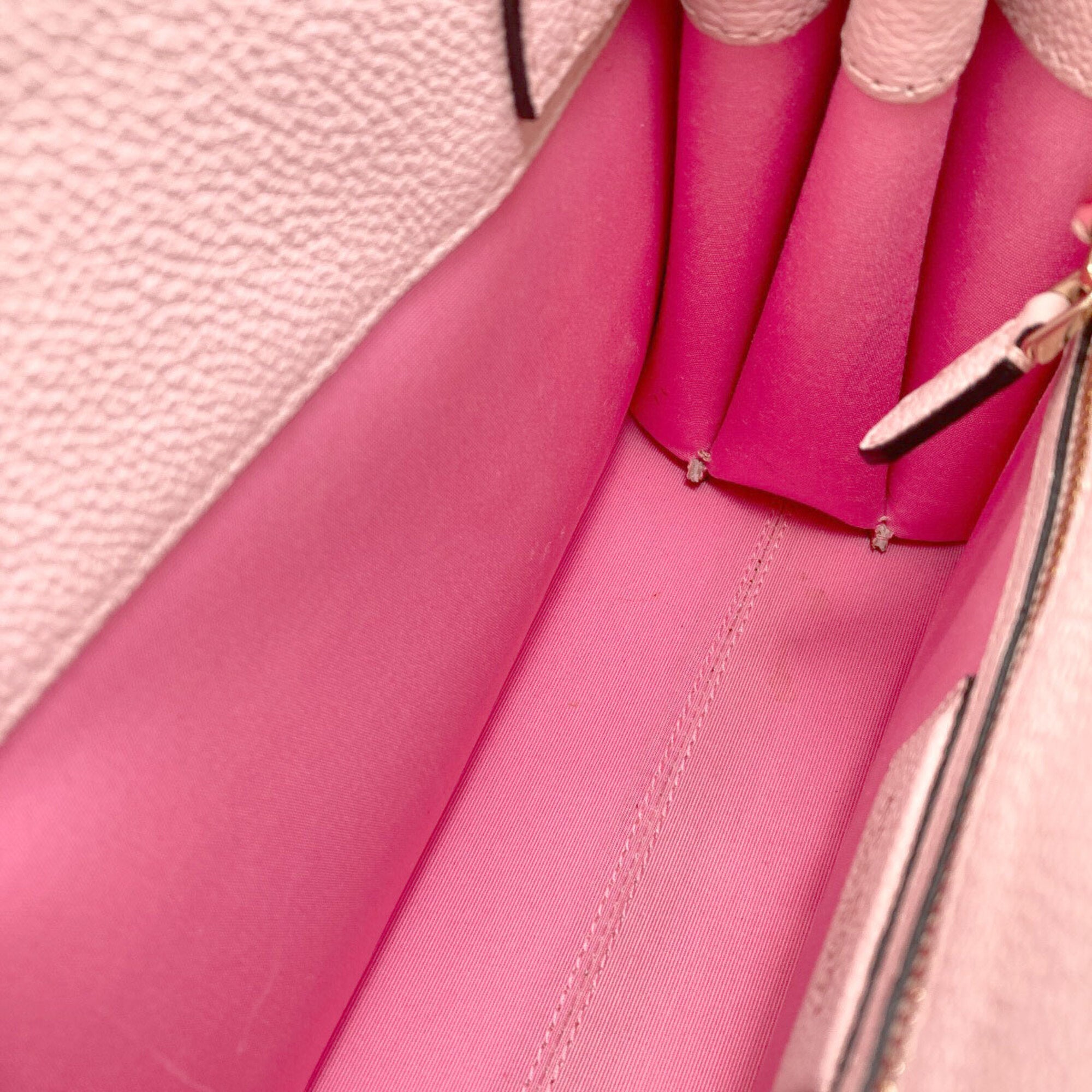 Bvlgari Pink Leather Handbag (Pre-Owned)