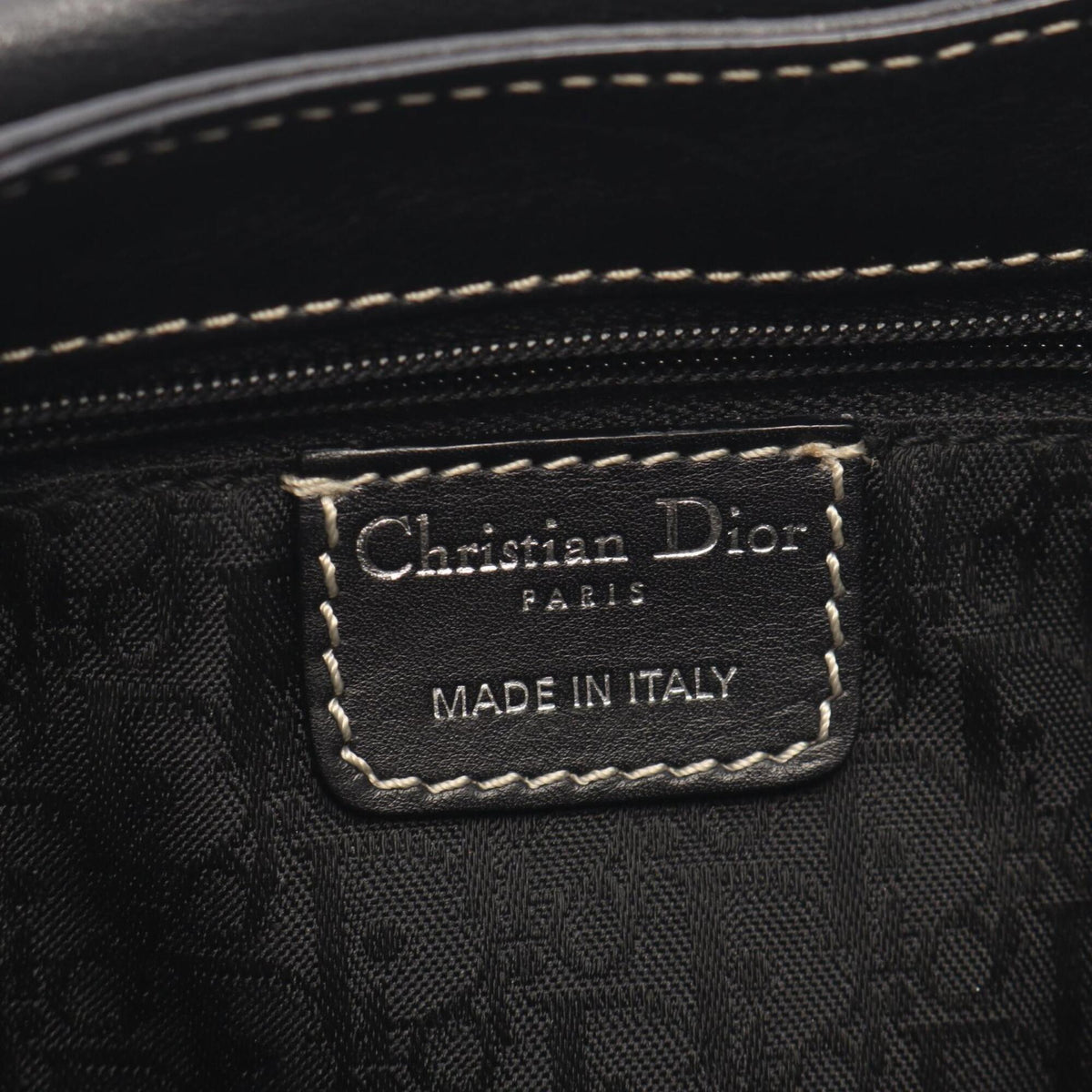 Christian Dior Black Leather Handbag (Pre-Owned)