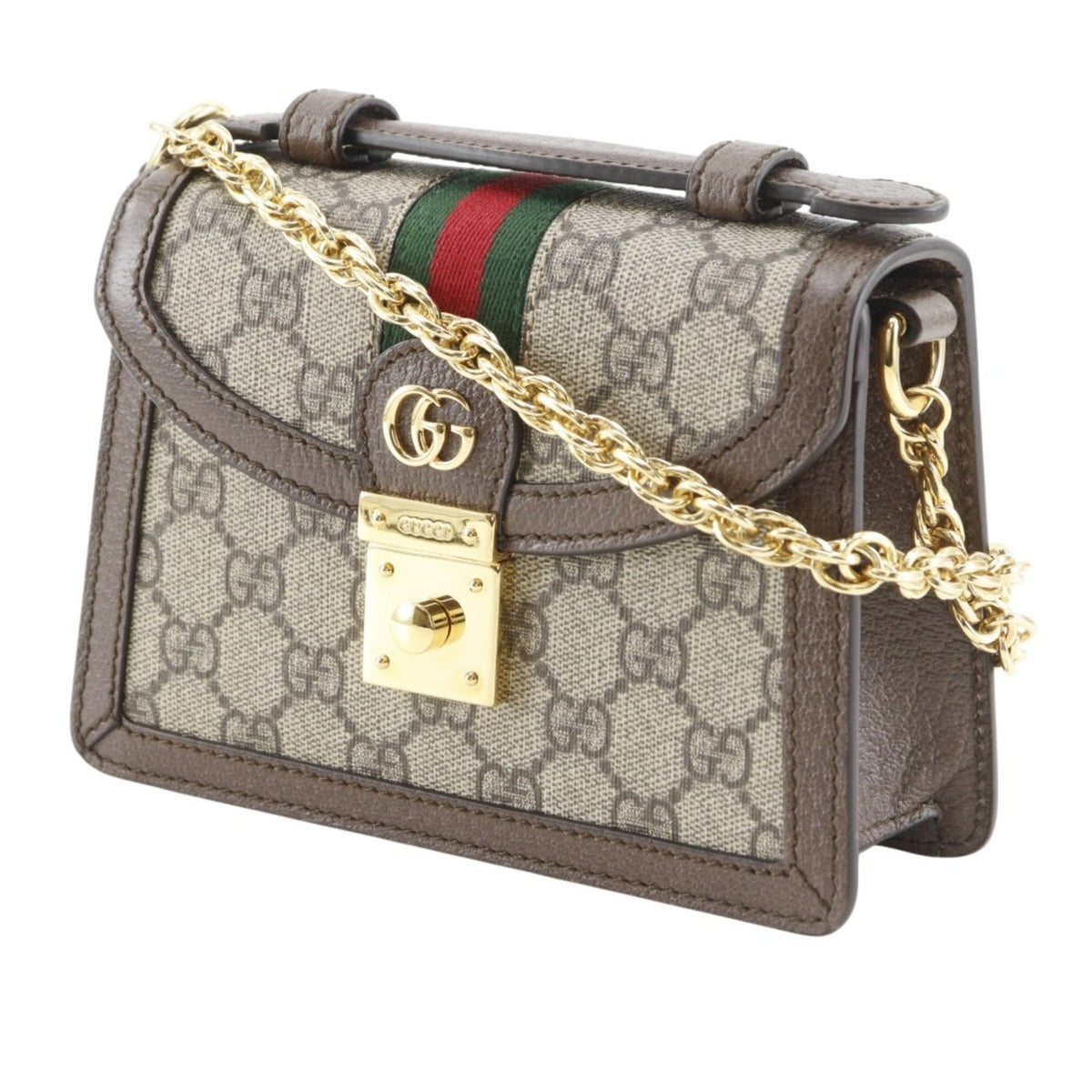 Gucci Sherry Line Brown Gg Supreme Shoulder Bag (Pre-Owned)