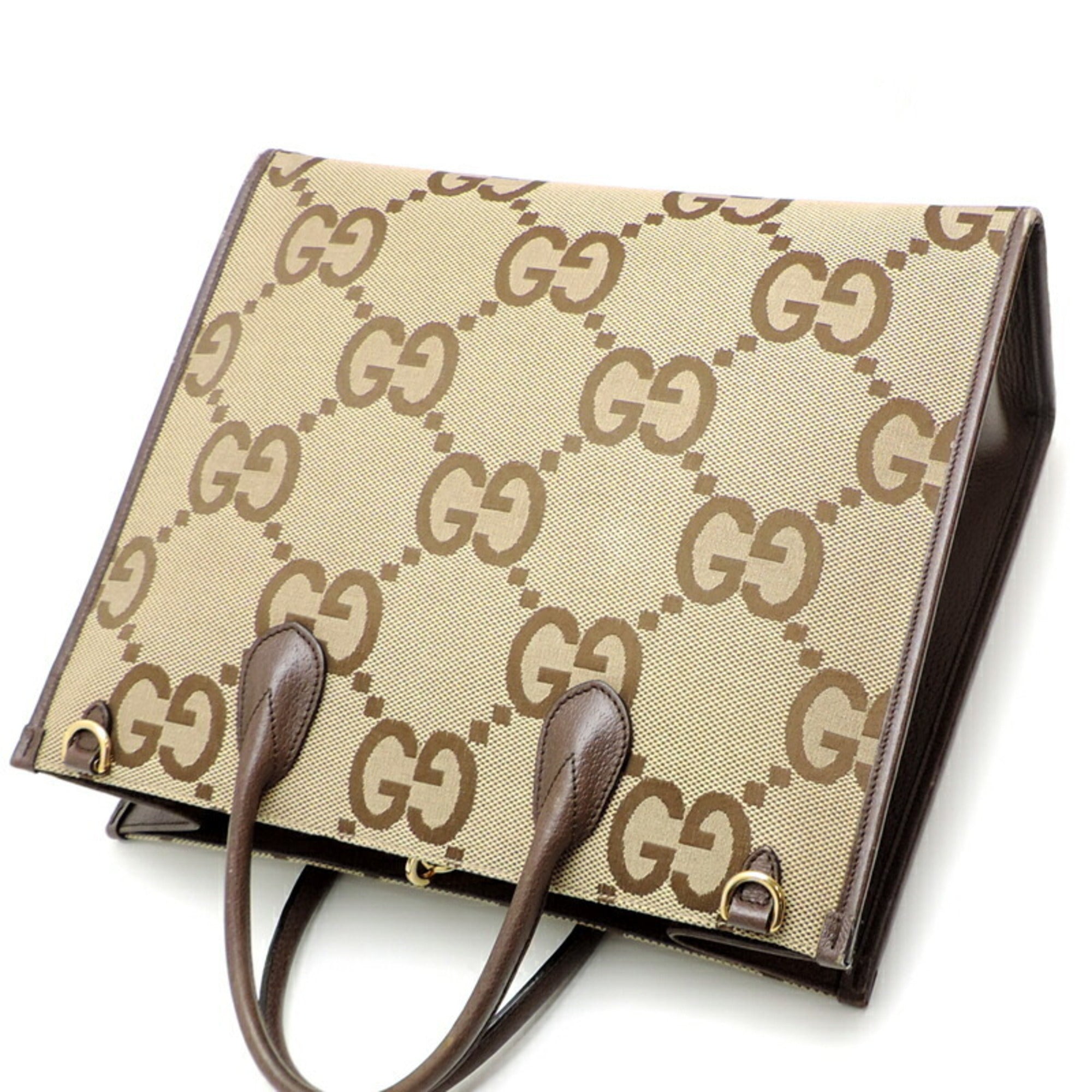 Gucci Beige Leather Tote Bag (Pre-Owned)