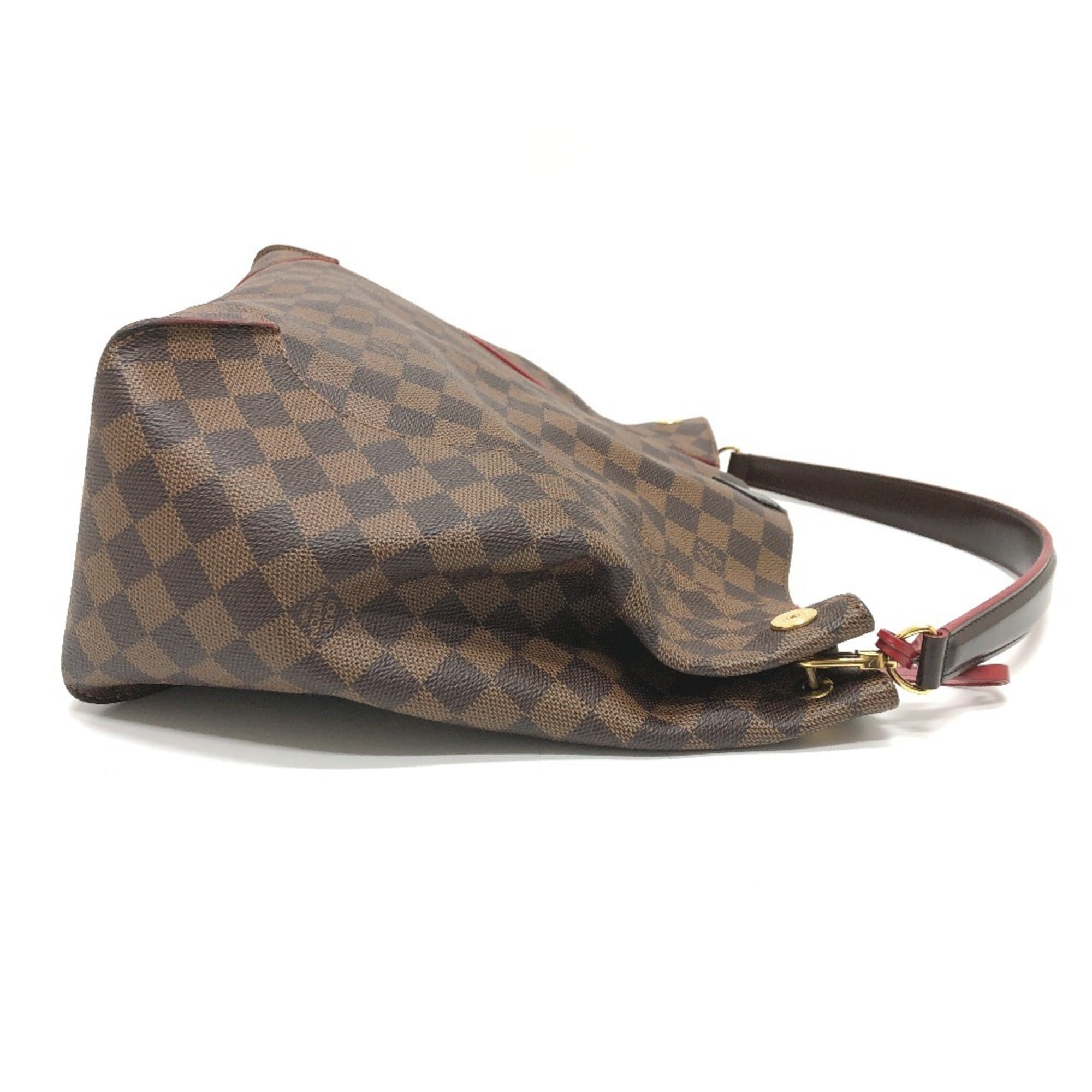 Louis Vuitton Black Brown Damier Canvas Galle Damier Canvas Shoulder Bag (Pre-Owned)