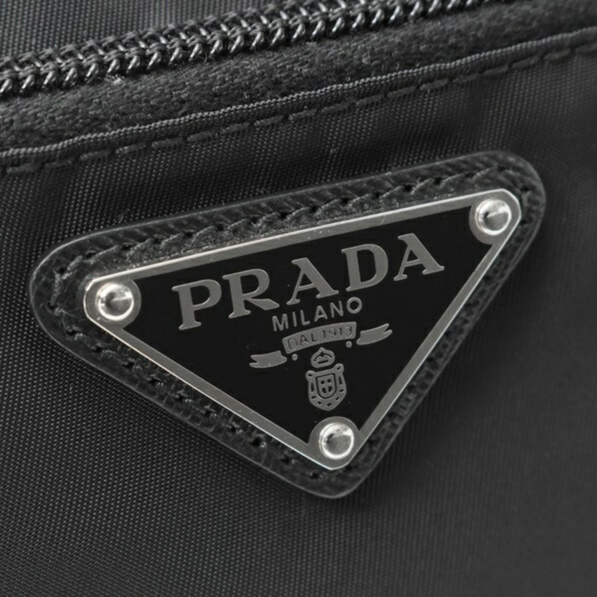 Prada Black Nylon Pouch Wash Bag (Pre-Owned)