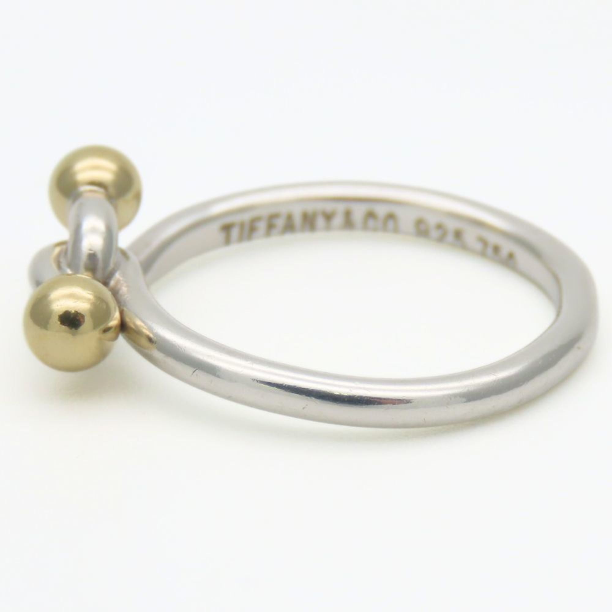 Tiffany Gold Silver Yellow Gold (18K) Silver 925 Band Ring (Pre-Owned)
