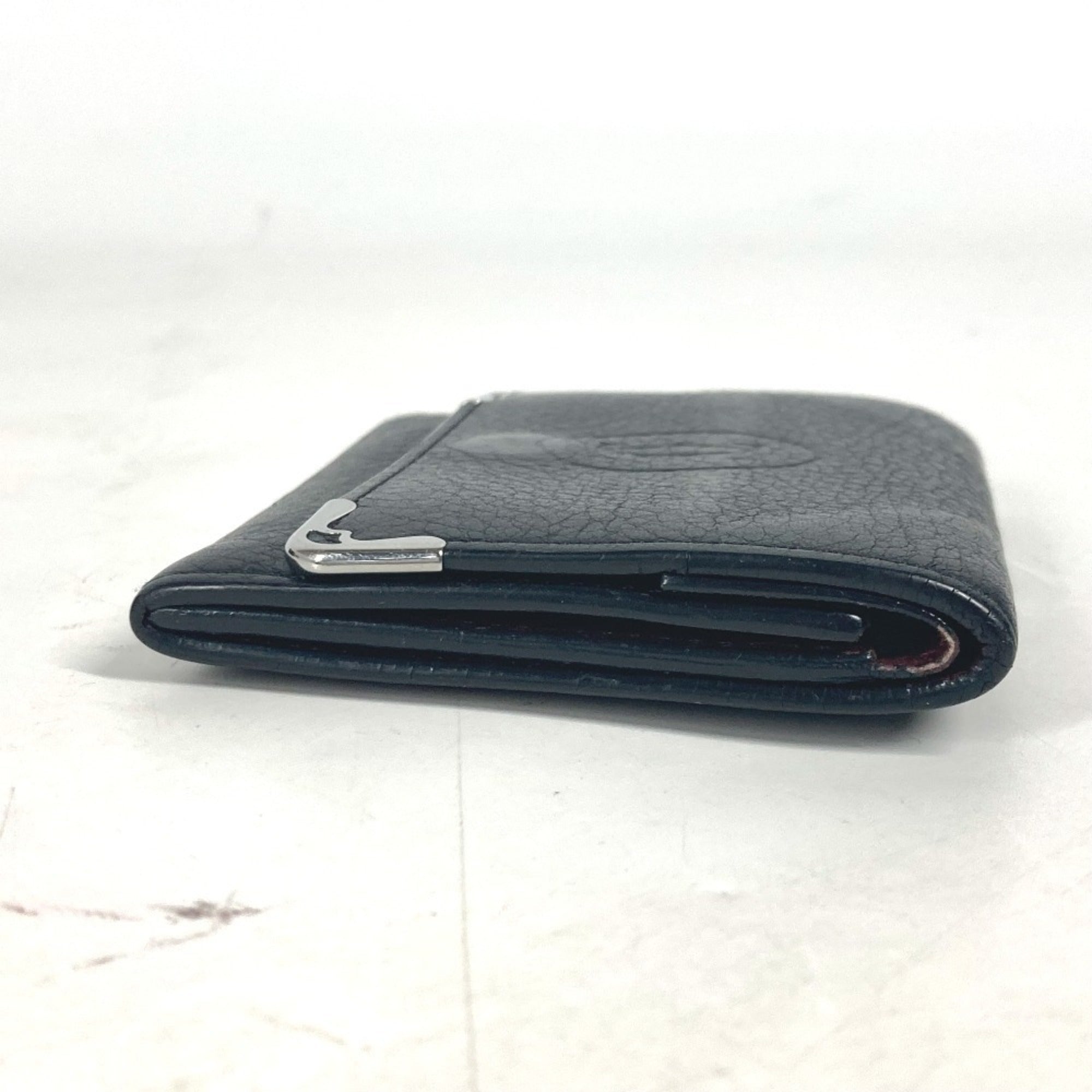 Cartier Black Leather Coin Purse/Coin Case (Pre-Owned)