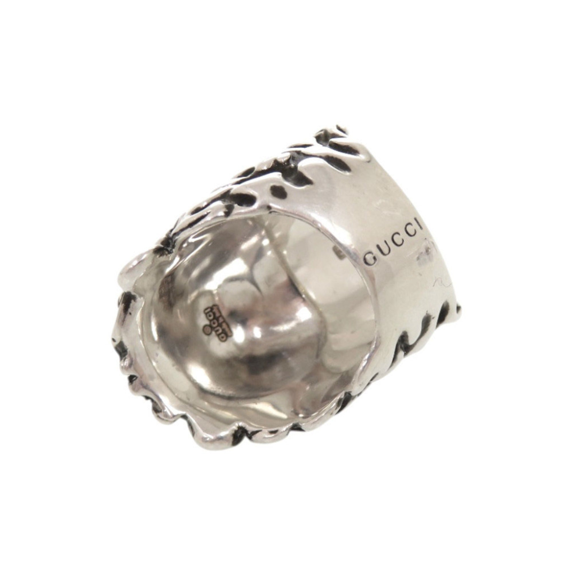 Gucci Silver Metal Band Ring (Pre-Owned)