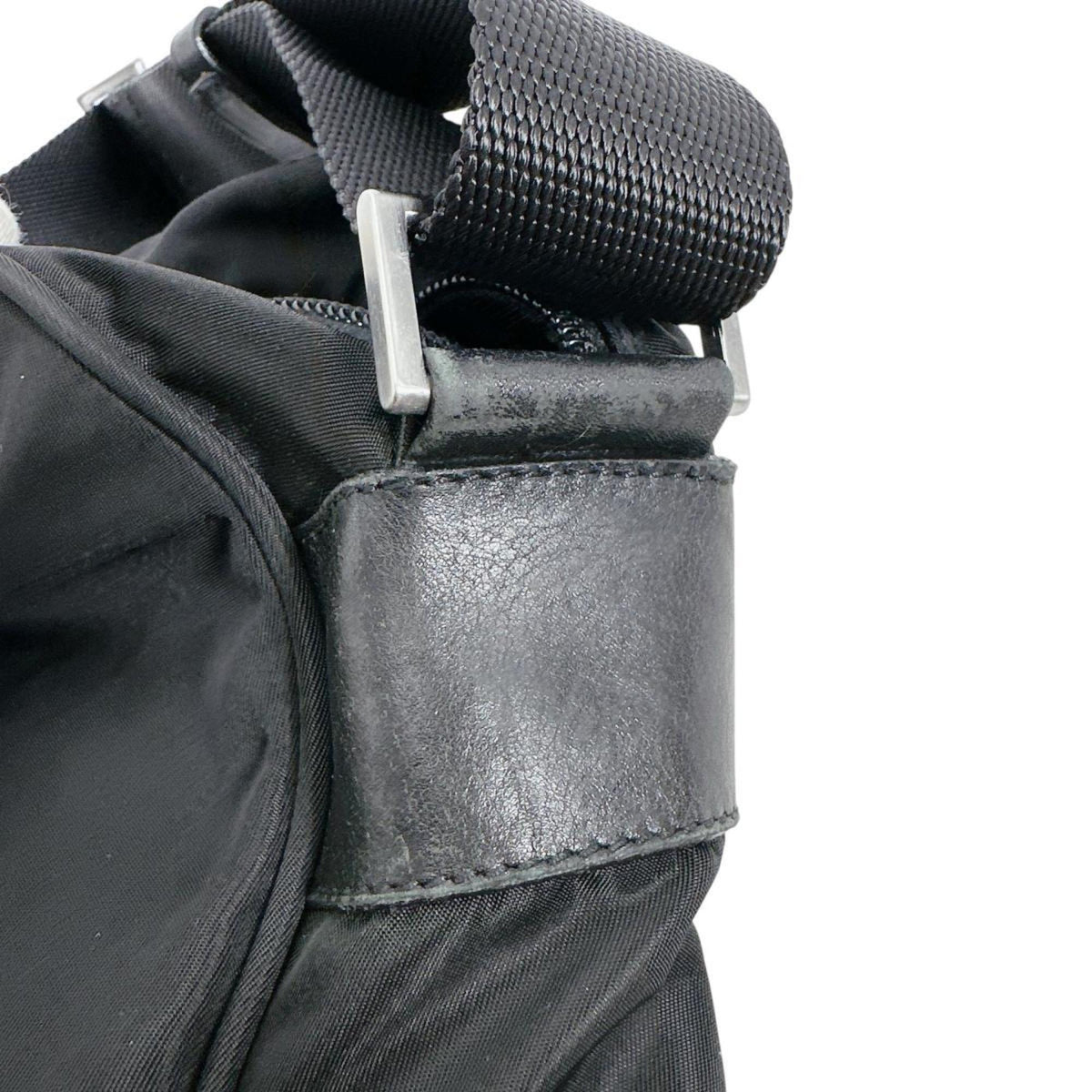 Prada Black Nylon Shoulder Bag Sling Bag (Pre-Owned)