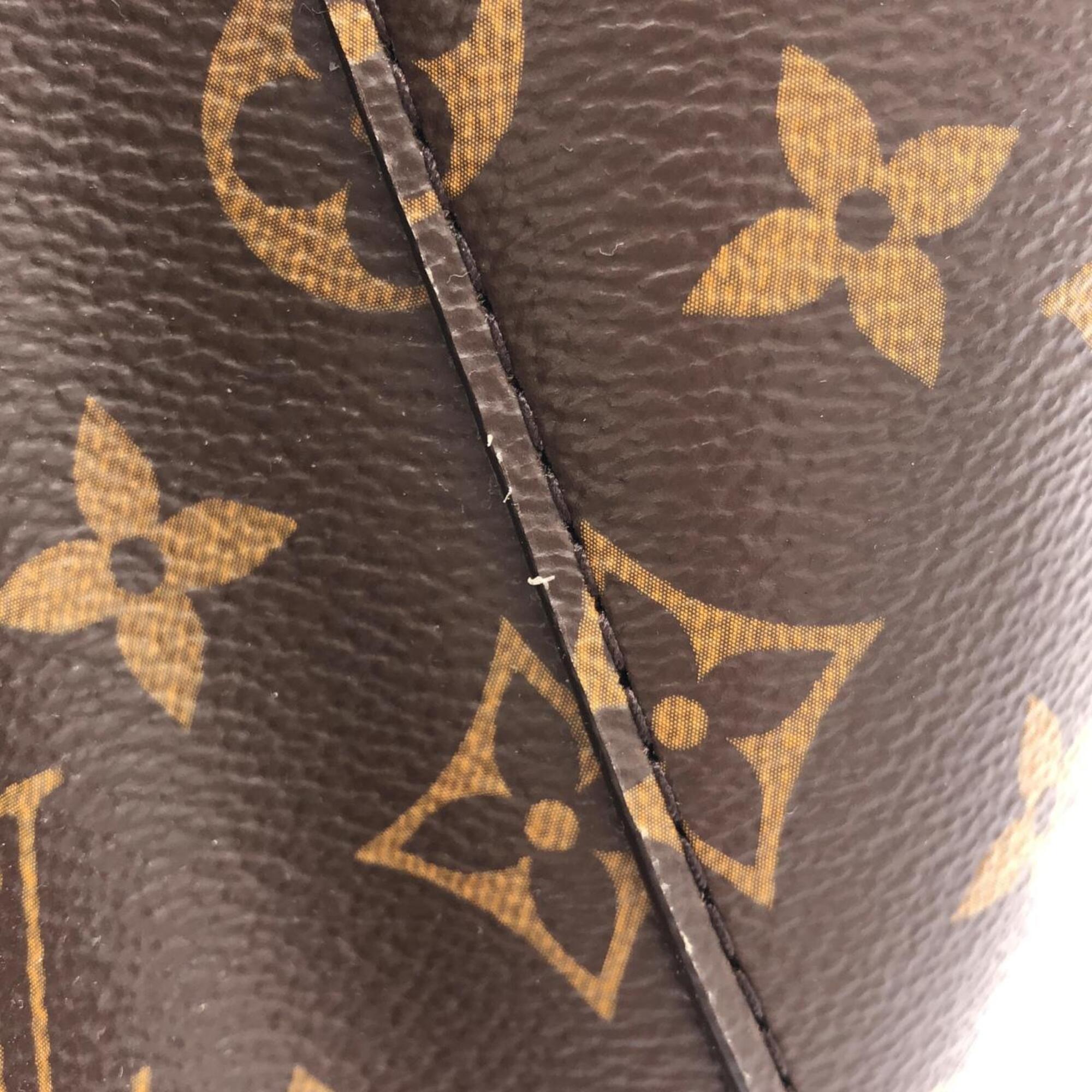 Louis Vuitton Marron Rose Poudre Coated Canvas Shoulder Bag (Pre-Owned)