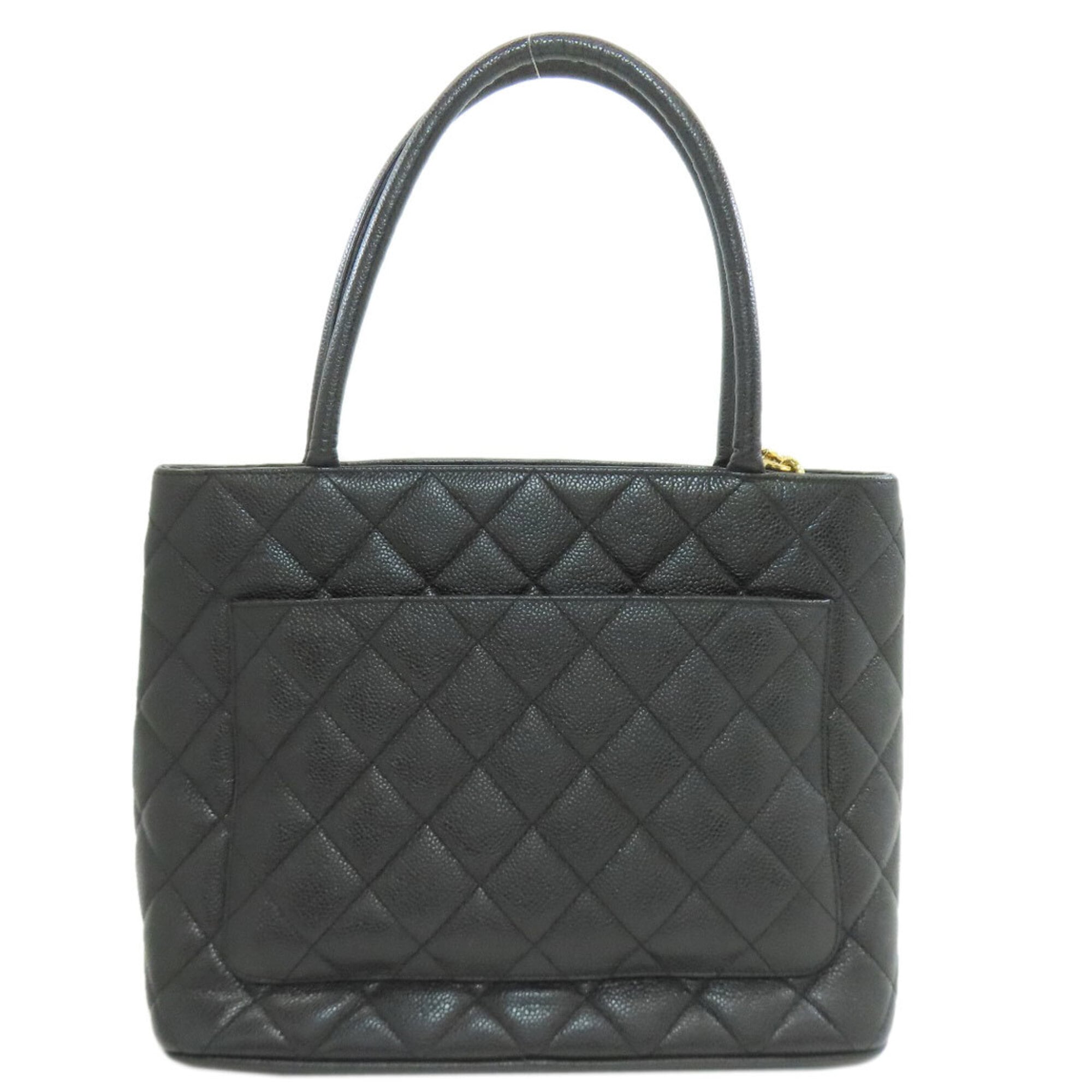 Chanel Black Leather Tote Bag (Pre-Owned)