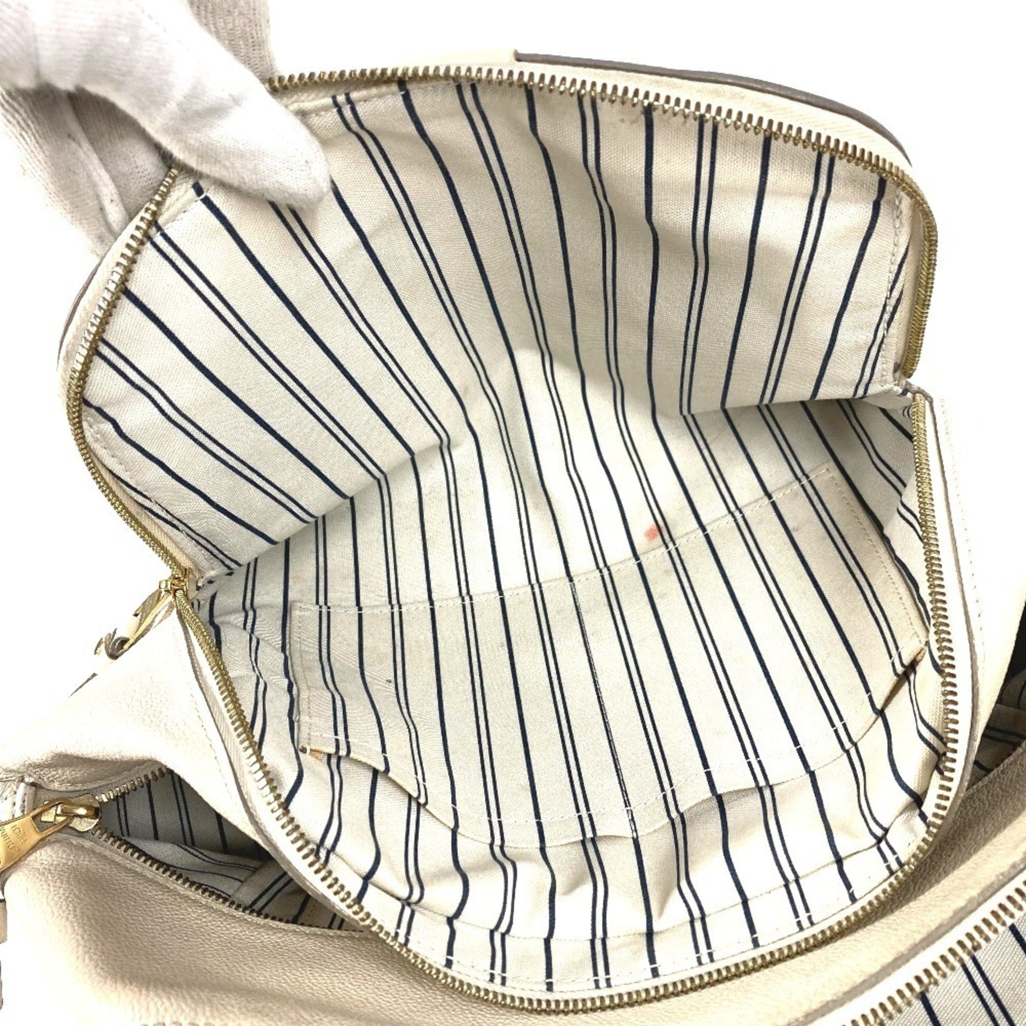 Louis Vuitton Neige White Monogram Empreinte Handbag Tote Bag (Pre-Owned)