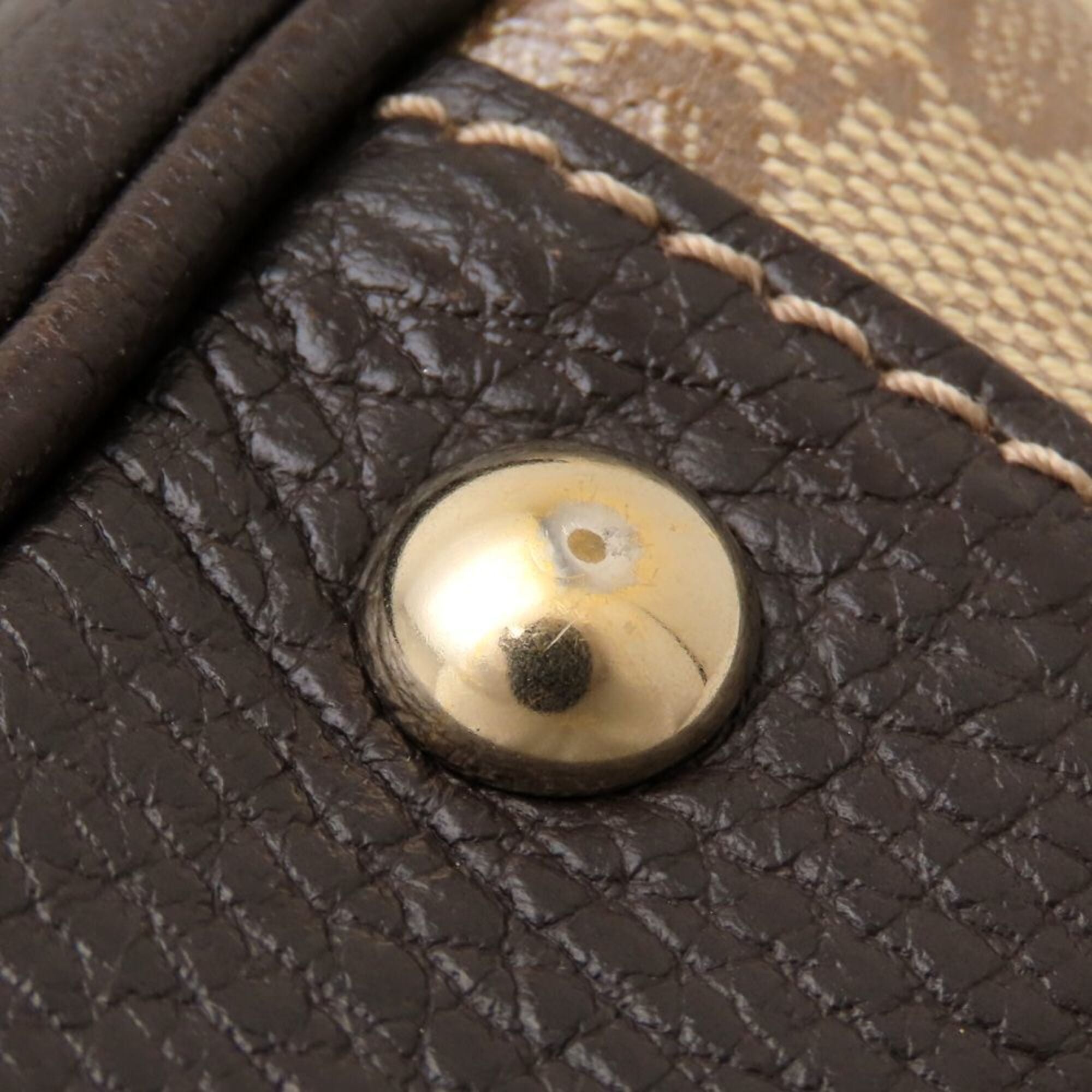 Gucci Gg Crystal Beige Brown Coated Canvas Leather Handbag (Pre-Owned)