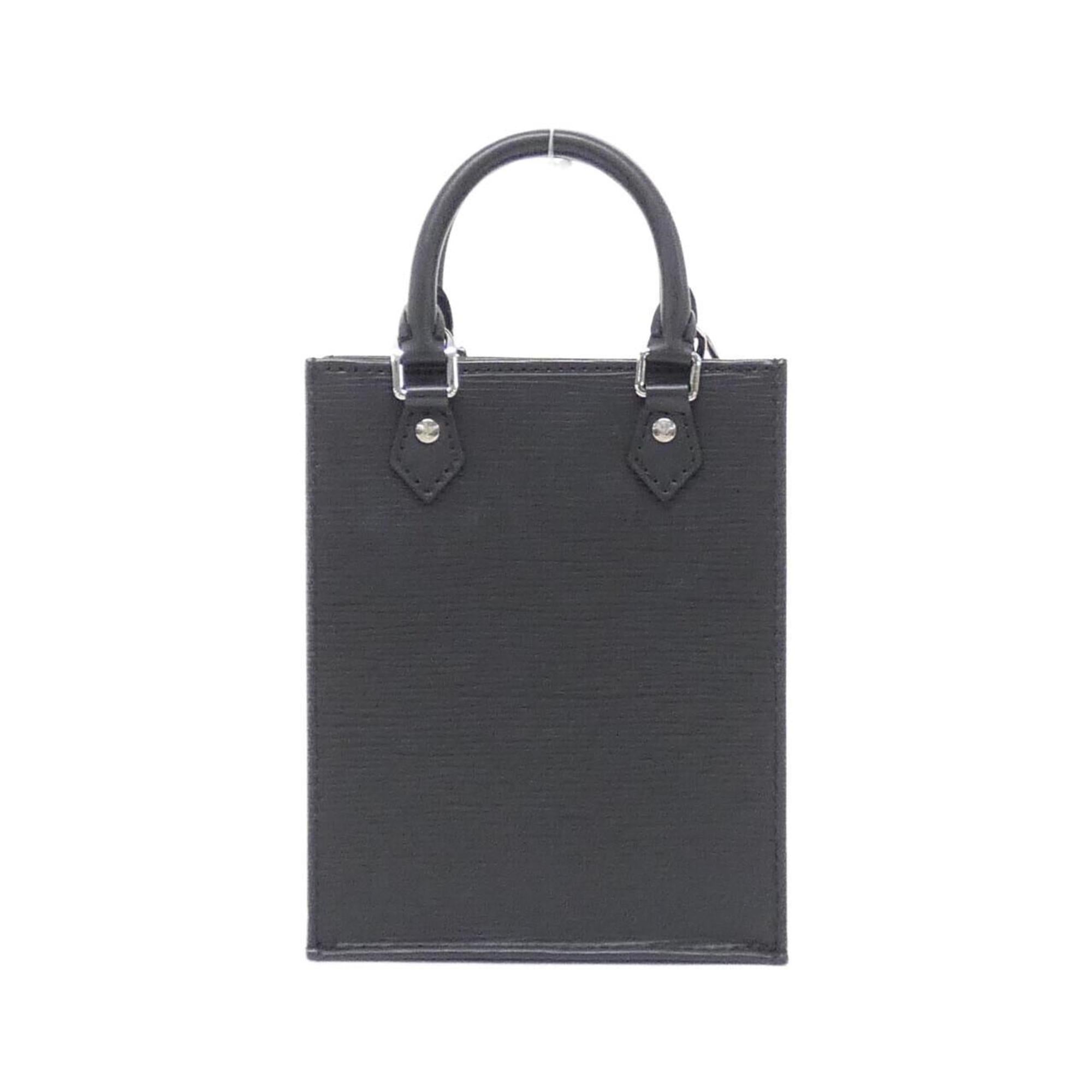Louis Vuitton Black Leather Handbag (Pre-Owned)