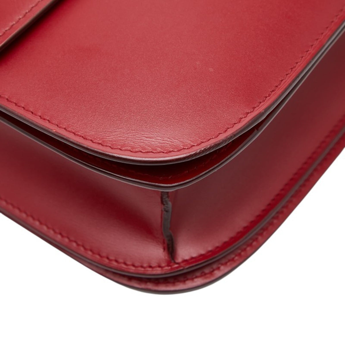 Celine Red Color Leather Handbag Shoulder Bag (Pre-Owned)