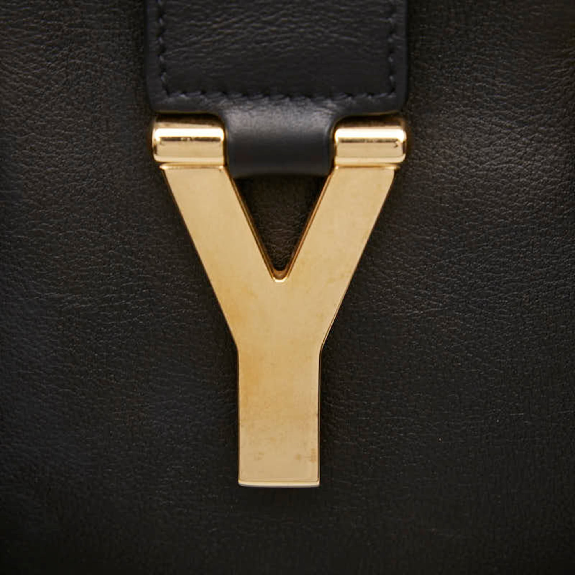 Saint Laurent Black Leather Handbag Shoulder Bag (Pre-Owned)