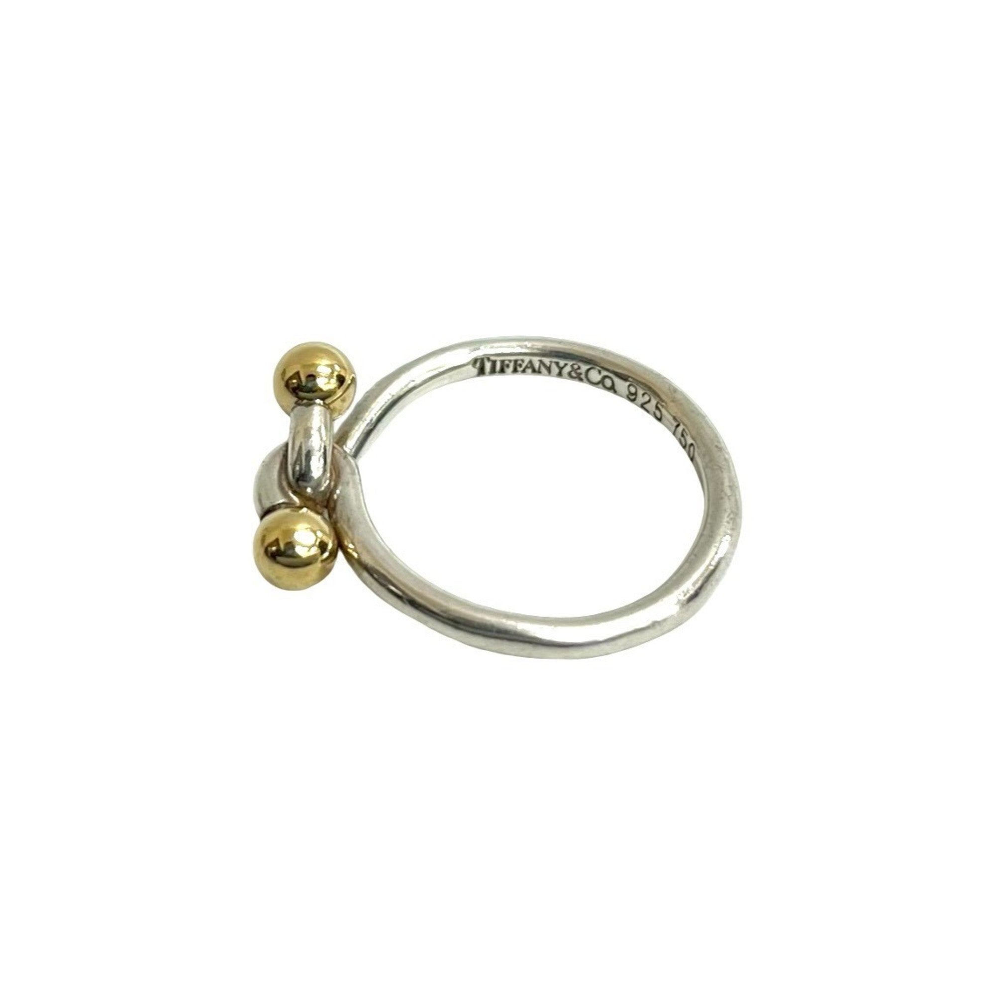 Tiffany Gold Silver Gold (18K) Silver 925 Band Ring (Pre-Owned)