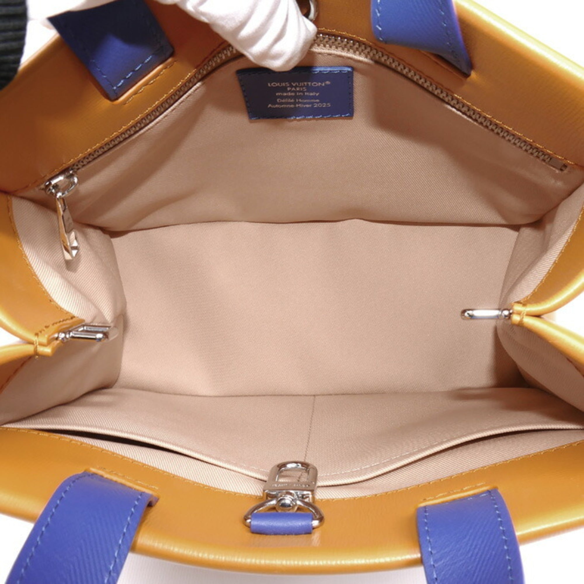 Louis Vuitton Blue Orange Leather Shoulder Bag (Pre-Owned)