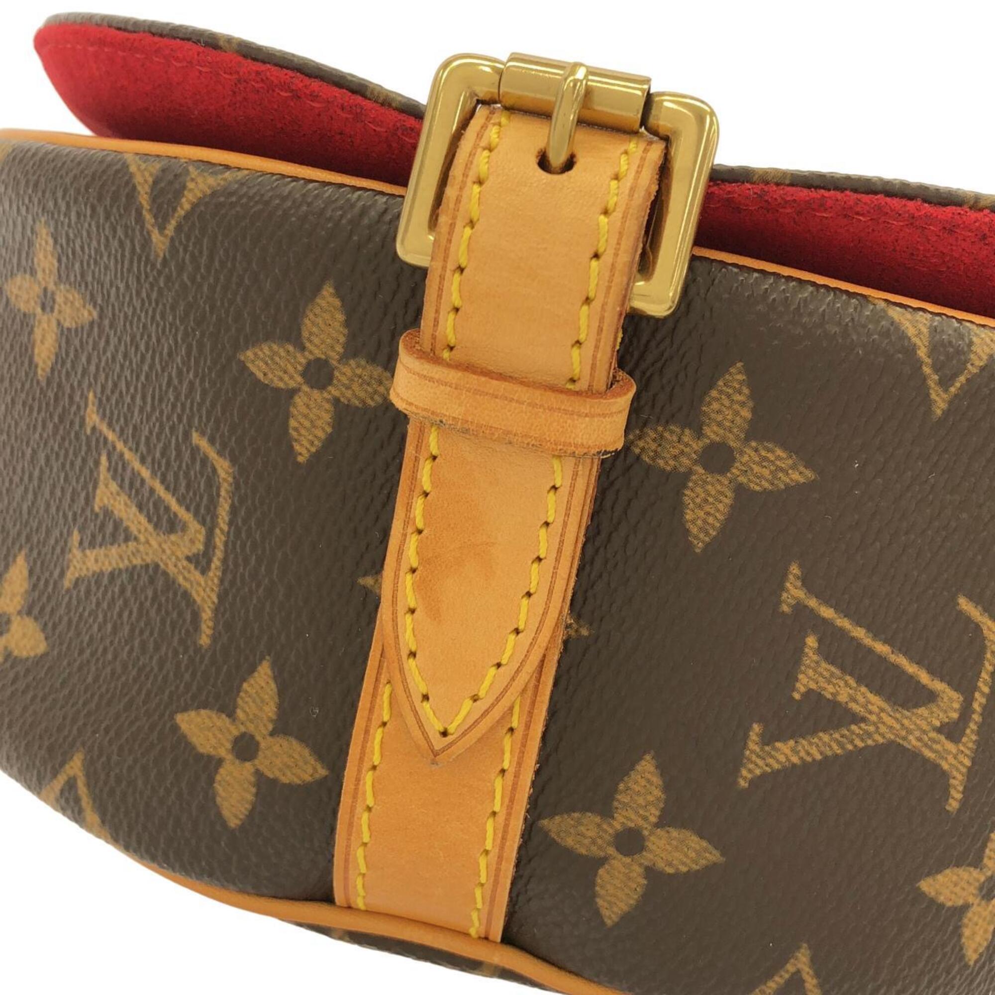 Louis Vuitton Marron Monogram Coated Canvas Shoulder Bag (Pre-Owned)