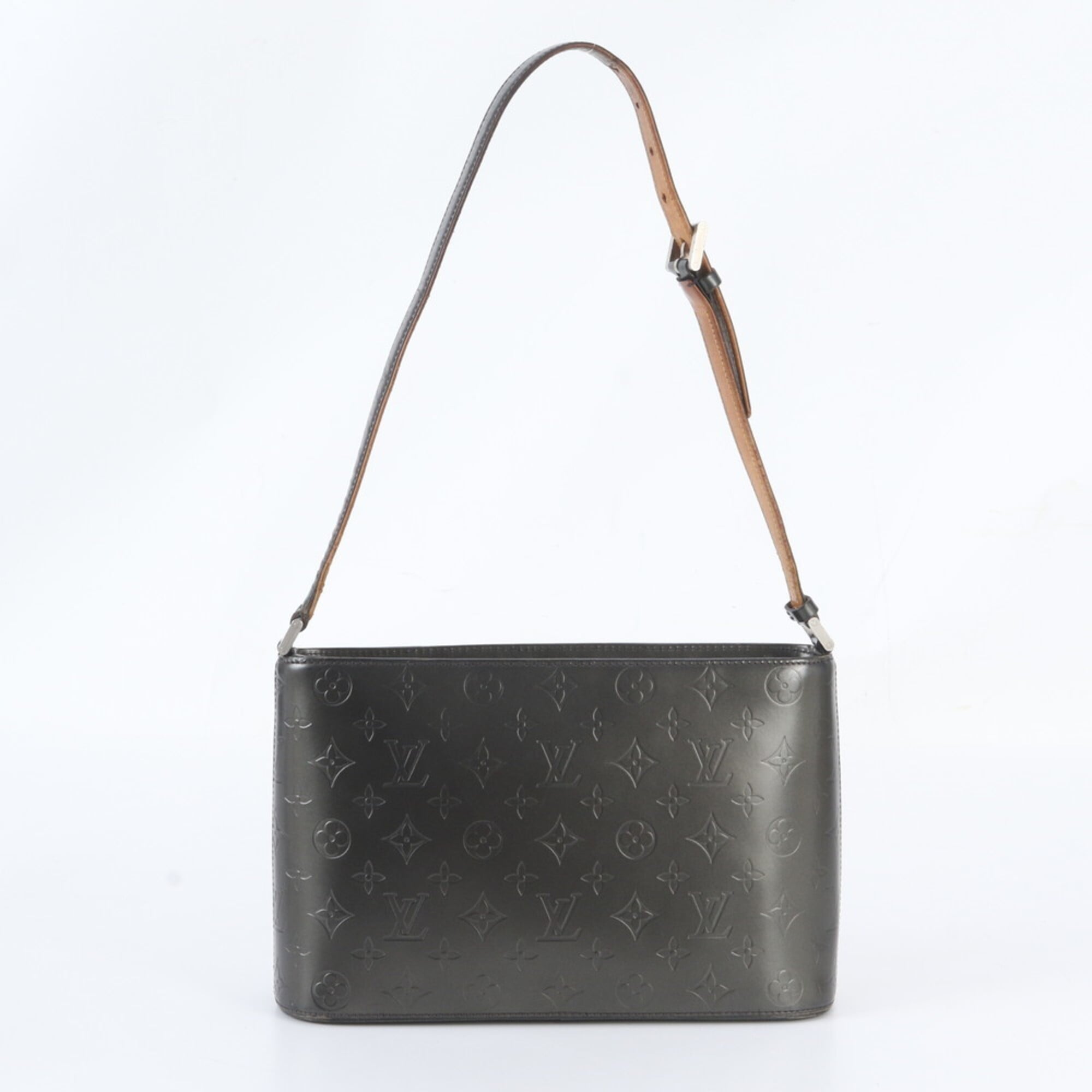 Louis Vuitton Monogram Noir Leather Handbag Shoulder Bag Tote Bag (Pre-Owned)