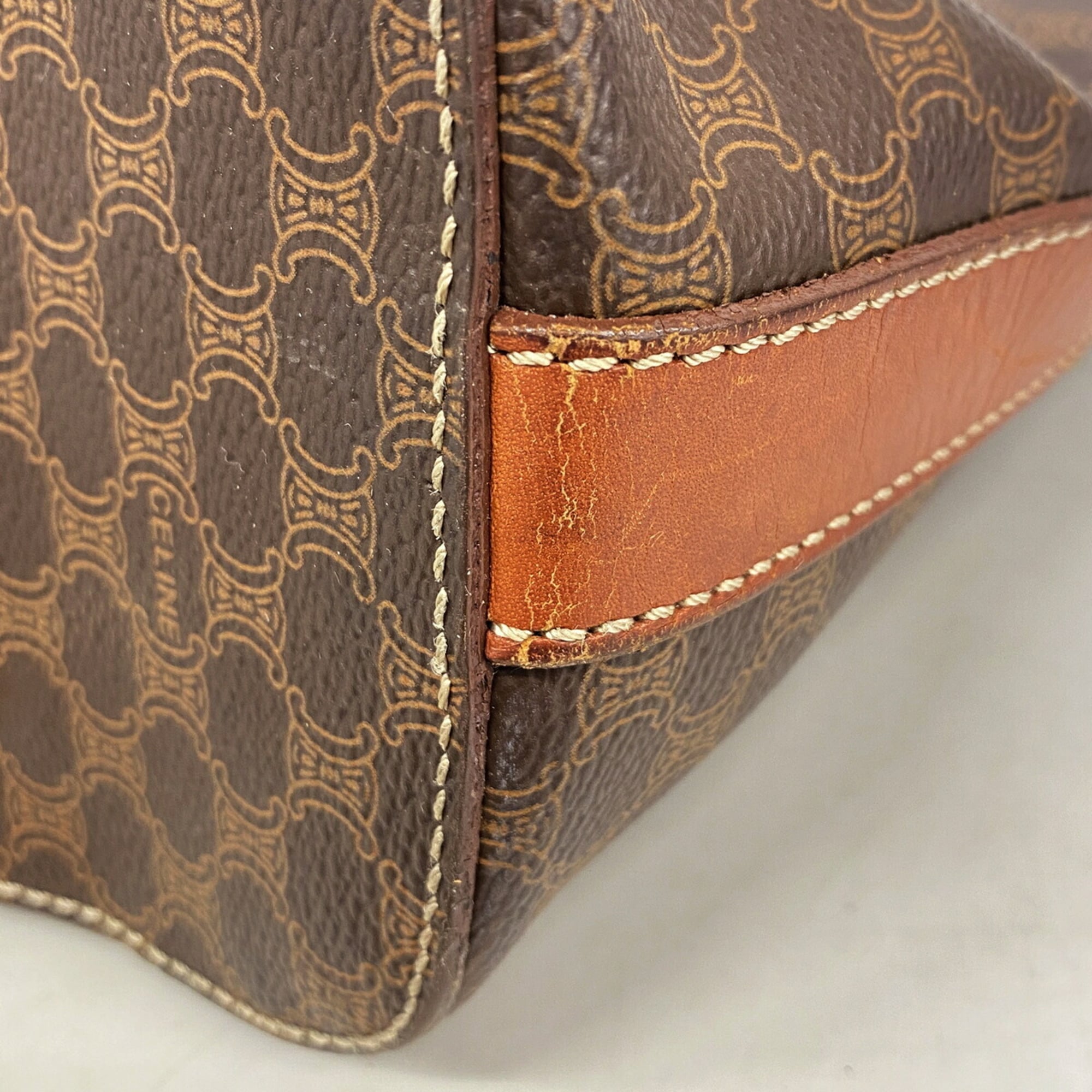 Celine Brown Pvc Tote Bag (Pre-Owned)