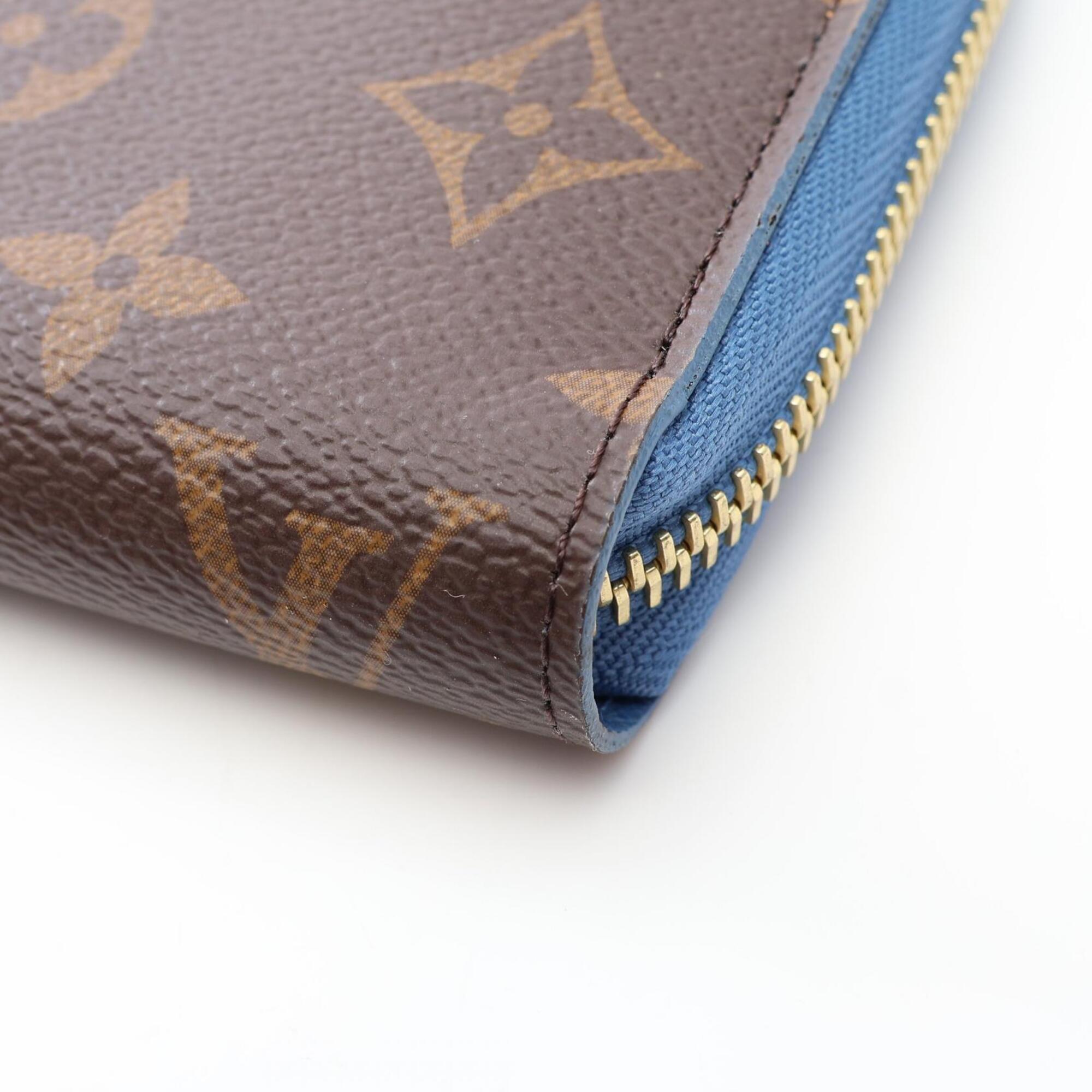 Louis Vuitton Blue Jean Brown Monogram Pvc Long Wallet (Bi-Fold) (Pre-Owned)