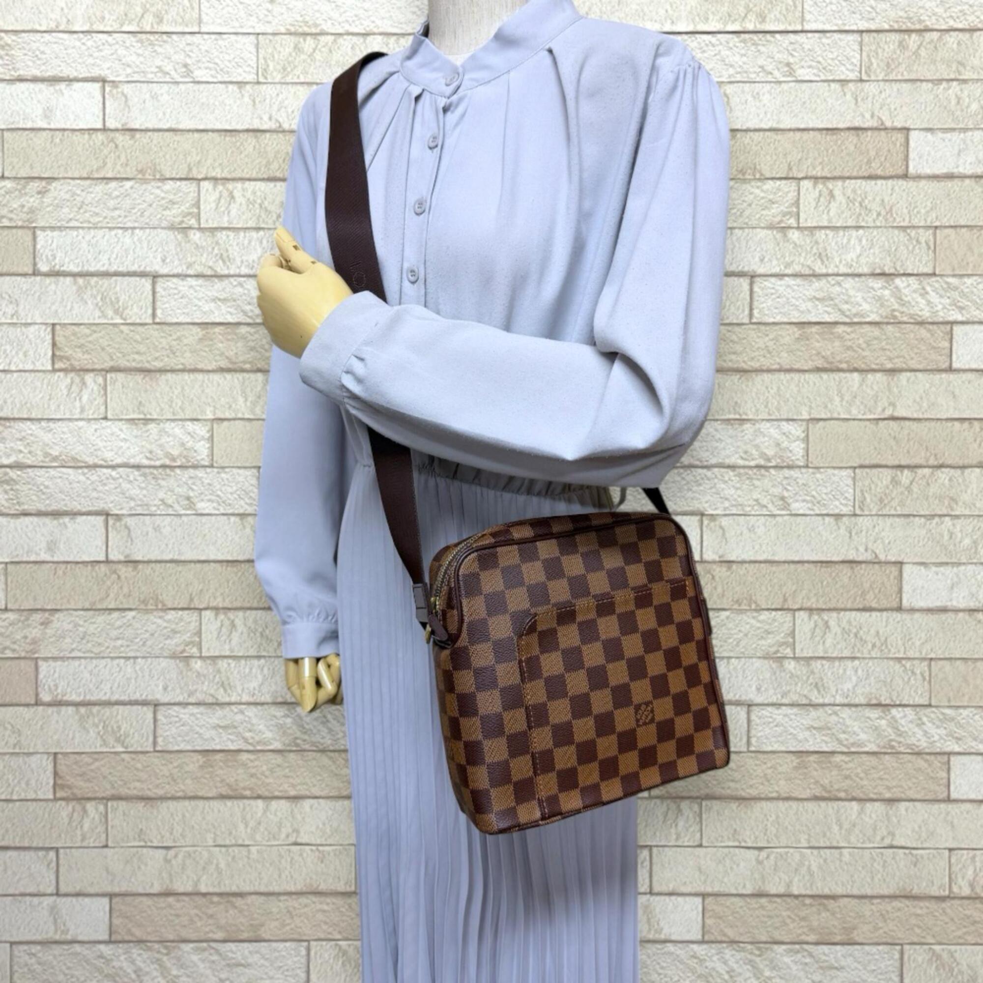 Louis Vuitton Damier Brown Damier Canvas Shoulder Bag (Pre-Owned)