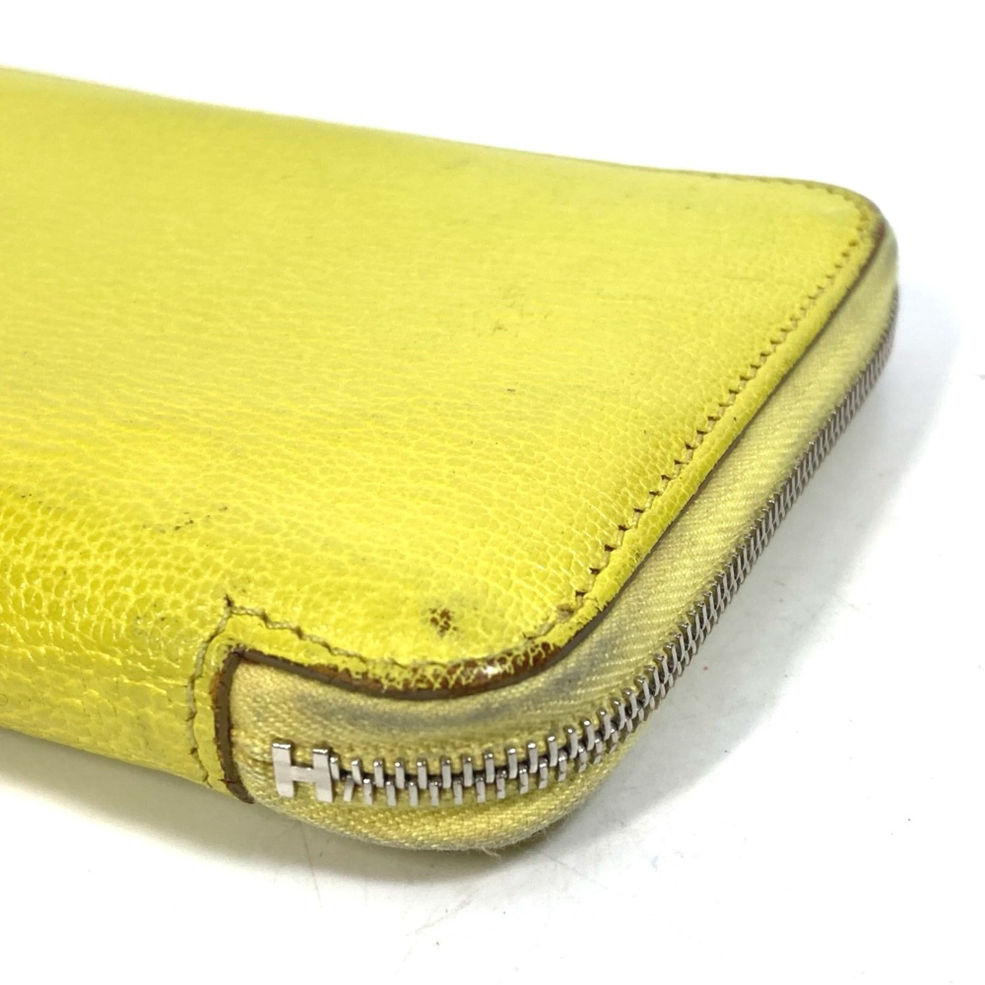 Hermes Yellow Leather Long Wallet (Bi-Fold) (Pre-Owned)