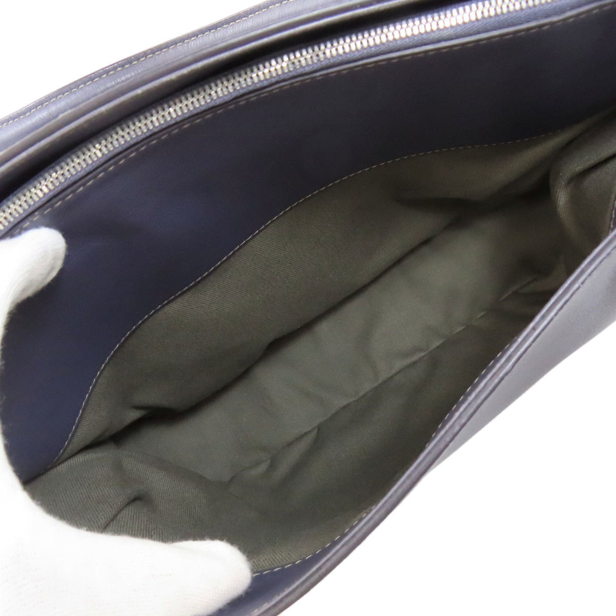 Cartier Blue Leather Tote Bag (Pre-Owned)