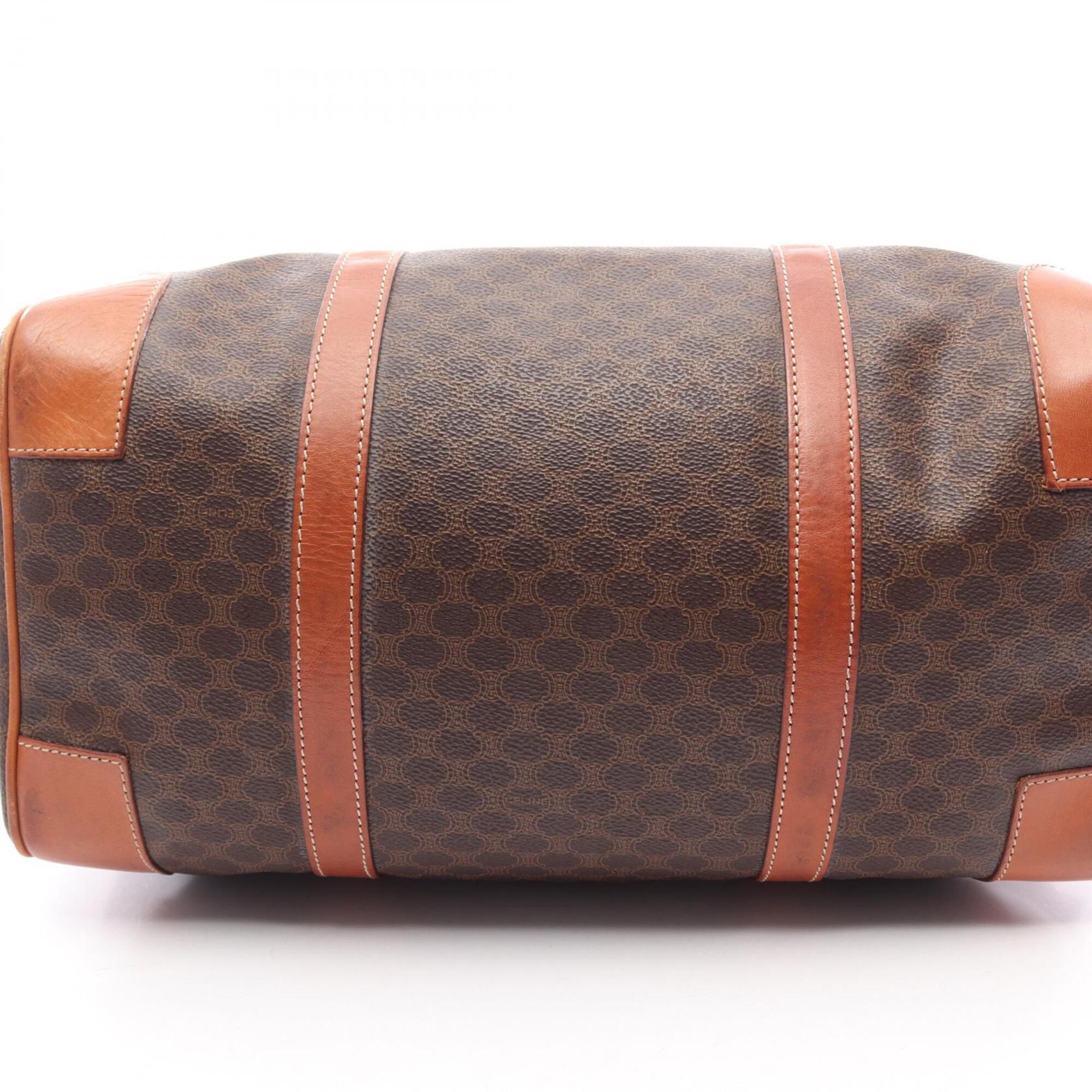 Celine Brown Coated Canvas Pvc Leather Handbag Tote Bag (Pre-Owned)