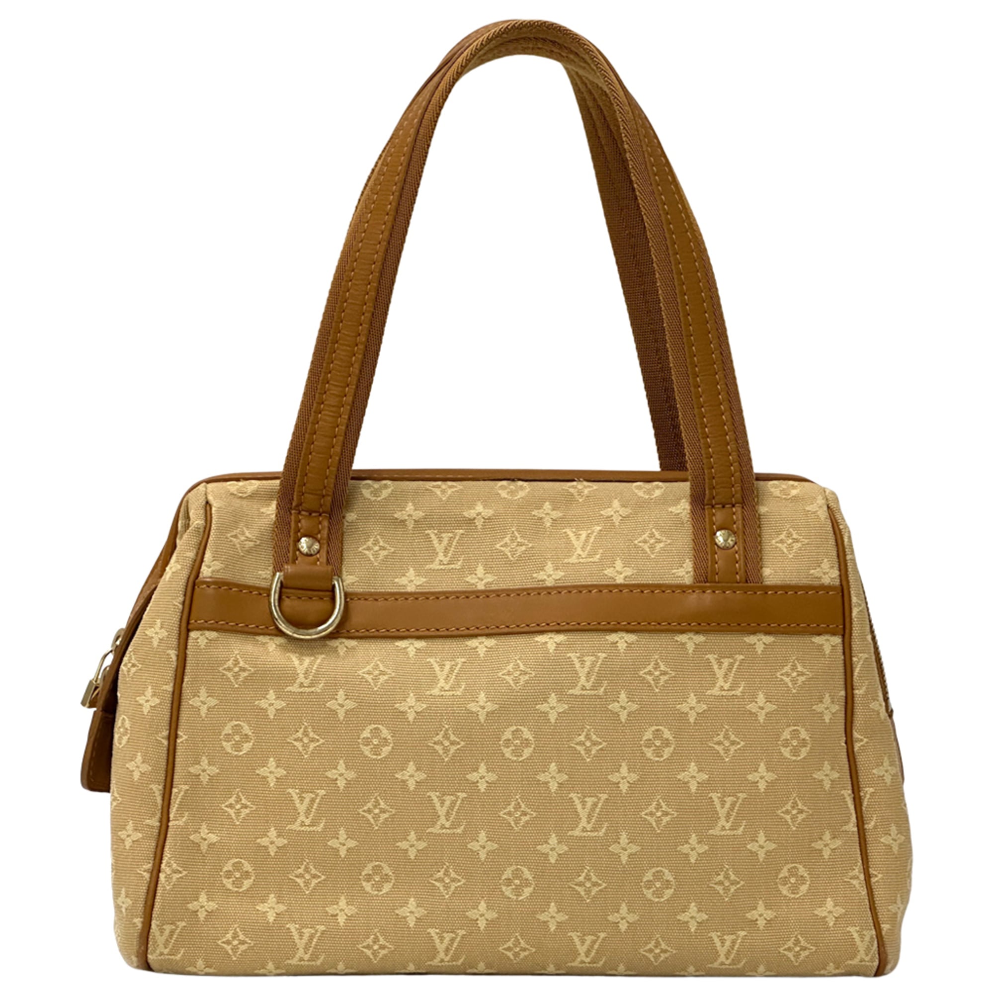 Louis Vuitton Beige Brown Monogram Mini Canvas Handbag (Pre-Owned)