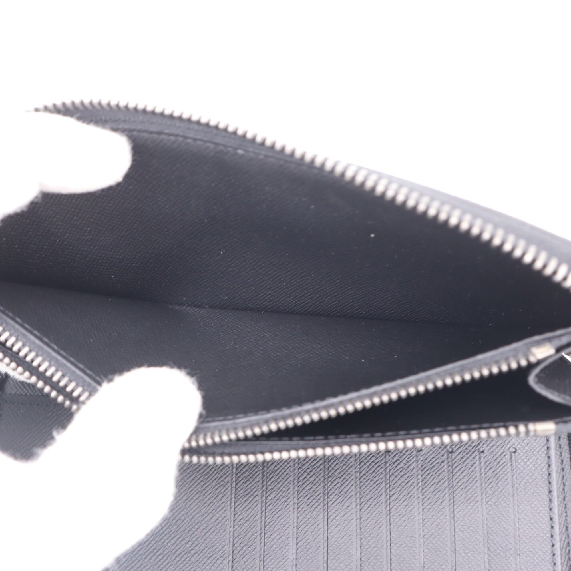 Louis Vuitton Monogram Eclipse Black Gray Monogram Eclipse Coated Canvas Leather Long Wallet (Bi-Fold) (Pre-Owned)