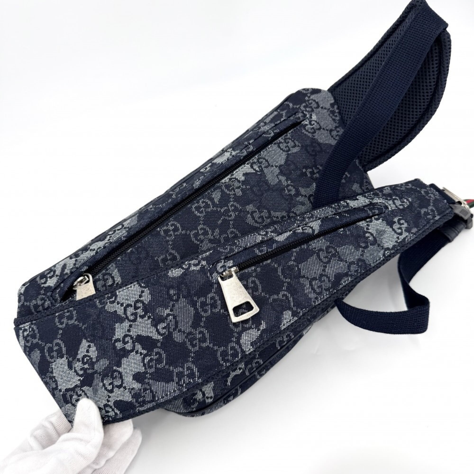 Gucci Navy Denim Fanny Pack (Pre-Owned)