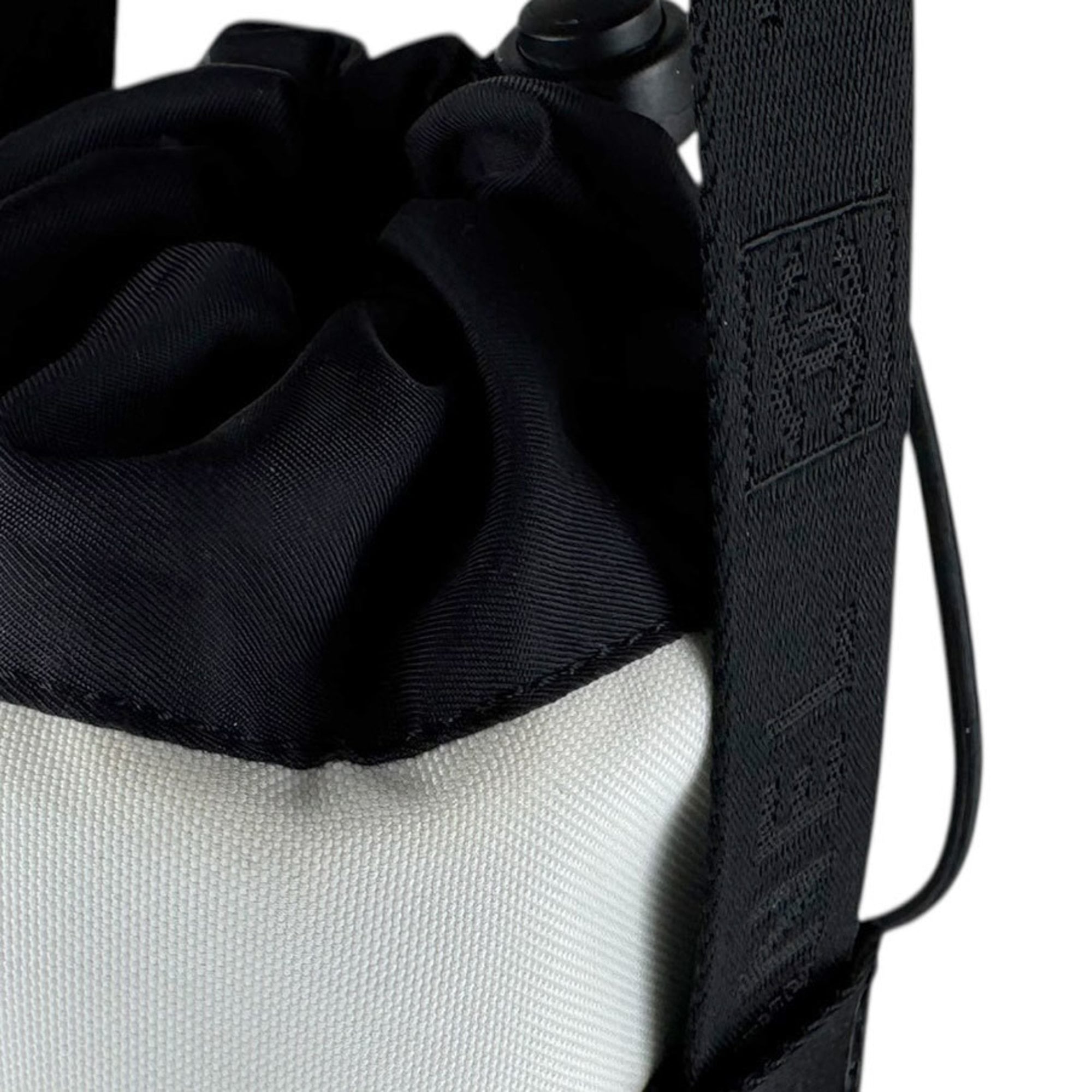 Chanel Black White Nylon Pouch (Pre-Owned)