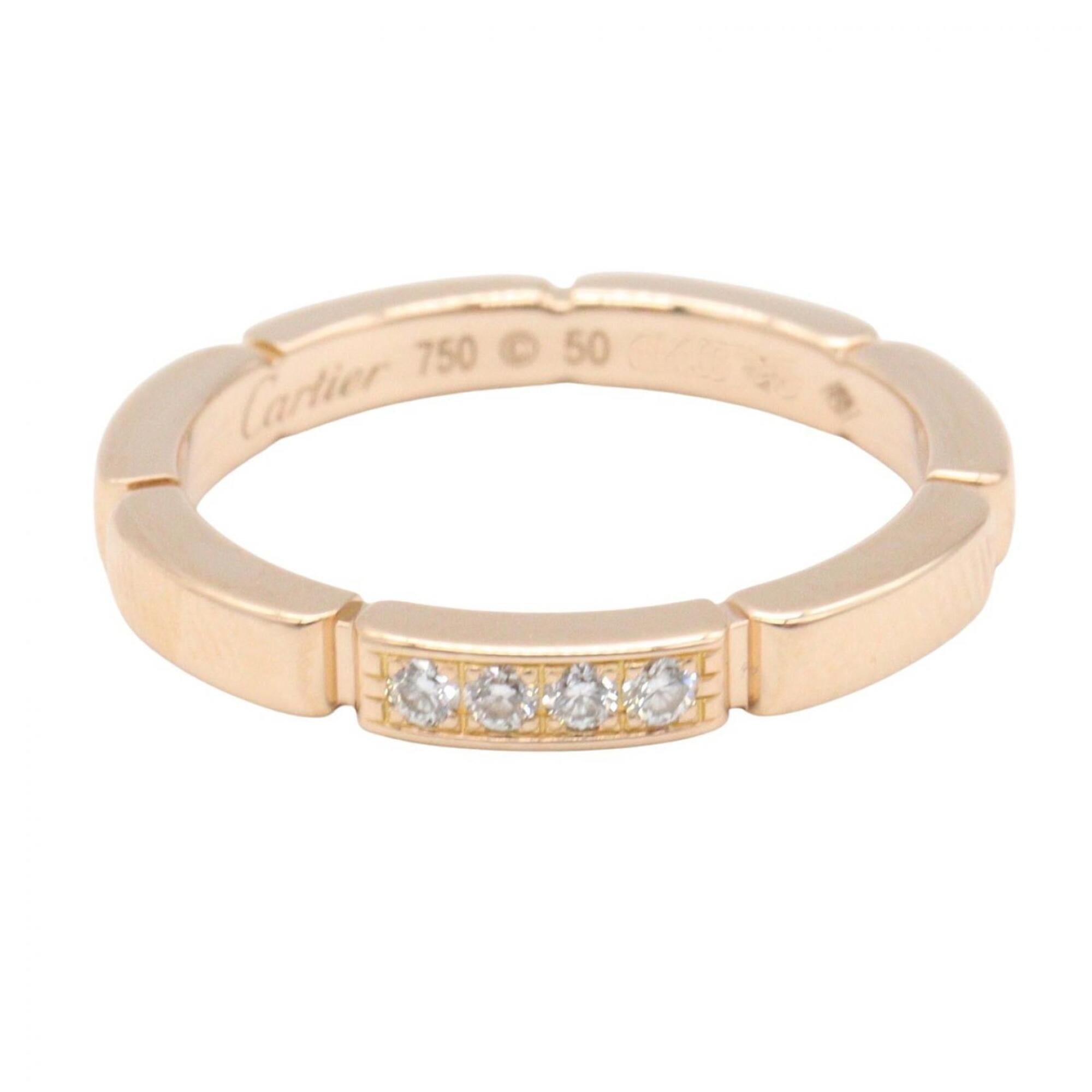 Cartier Gold Clear Pink Gold (18K) Band Ring (Pre-Owned)