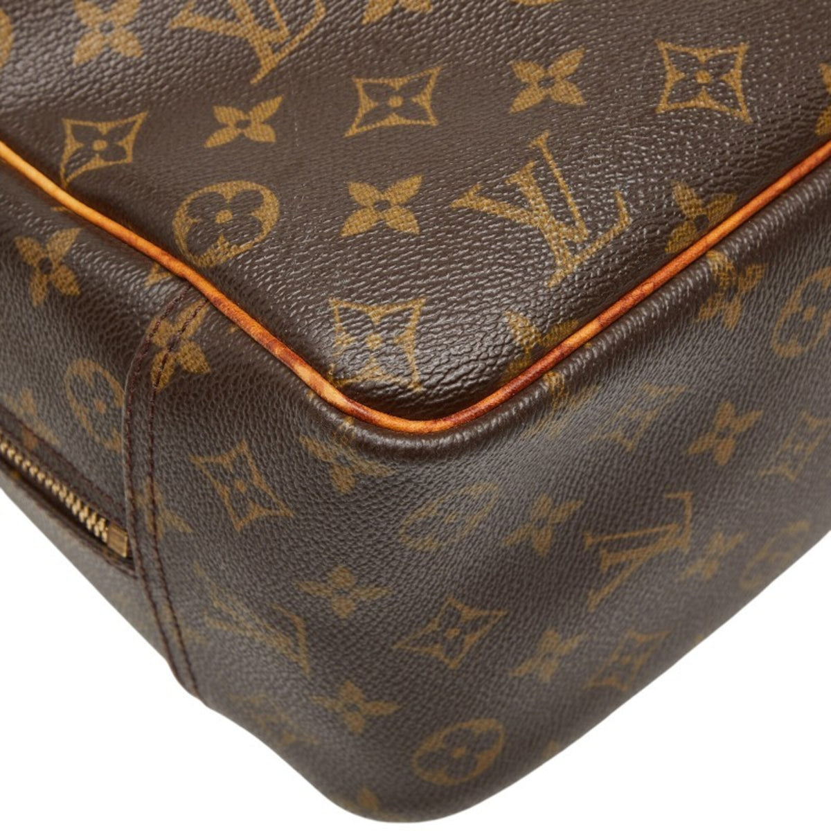 Louis Vuitton Brown Pvc Leather Handbag (Pre-Owned)