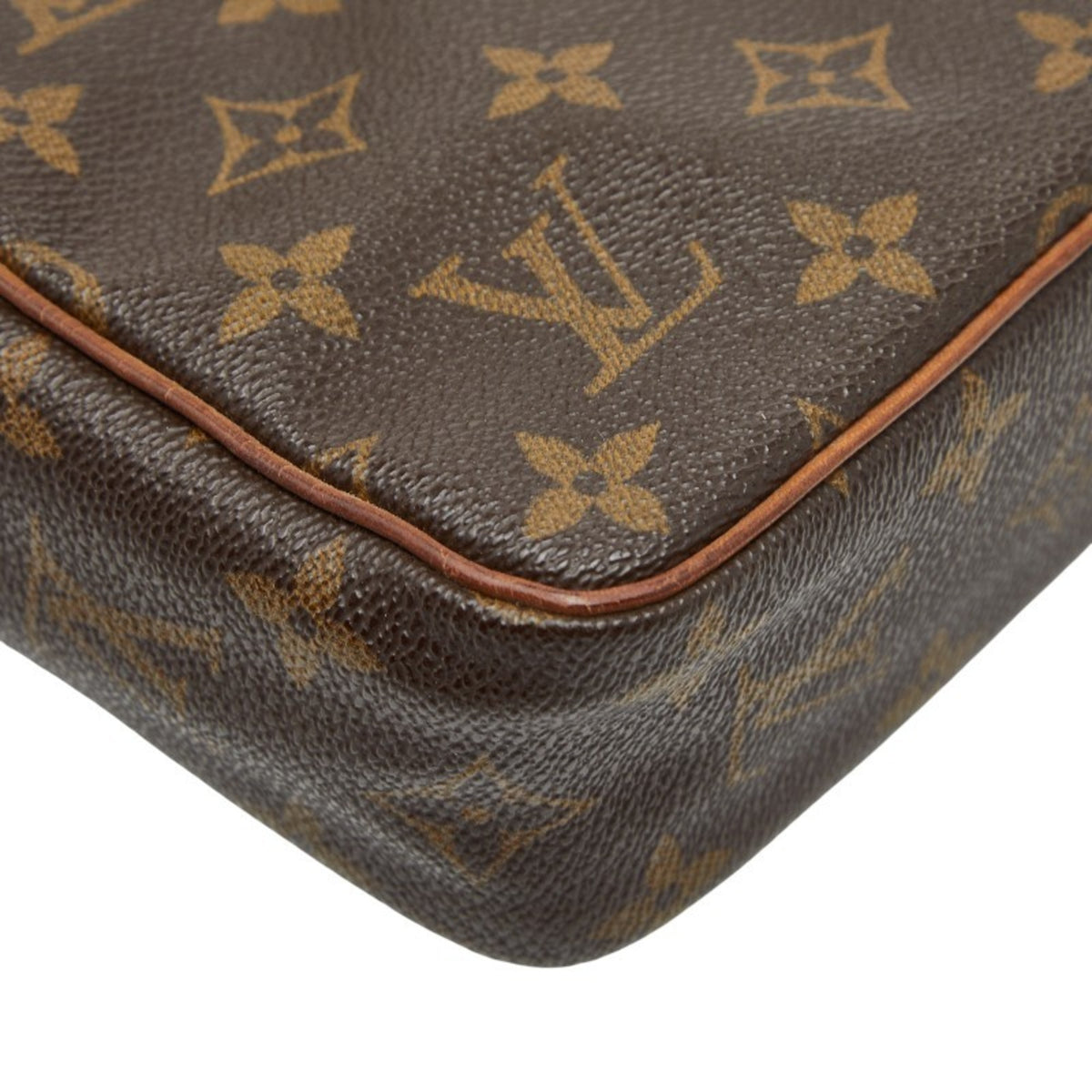 Louis Vuitton Brown Pvc Leather Briefcase (Pre-Owned)