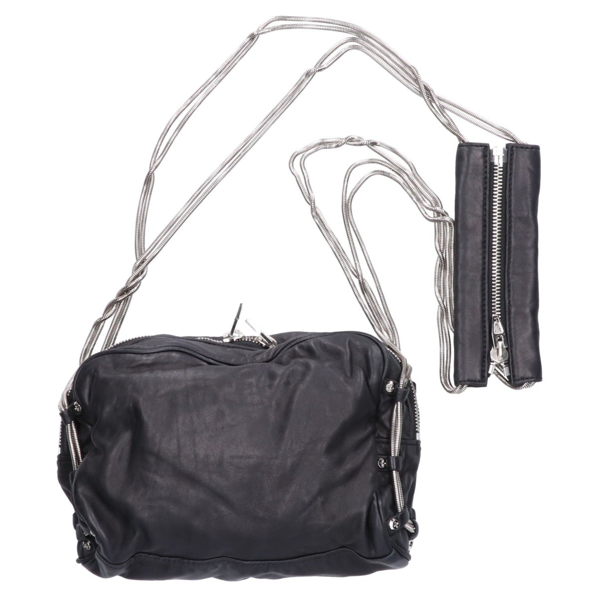 Alexander Wang Black Leather Shoulder Bag (Pre-Owned)