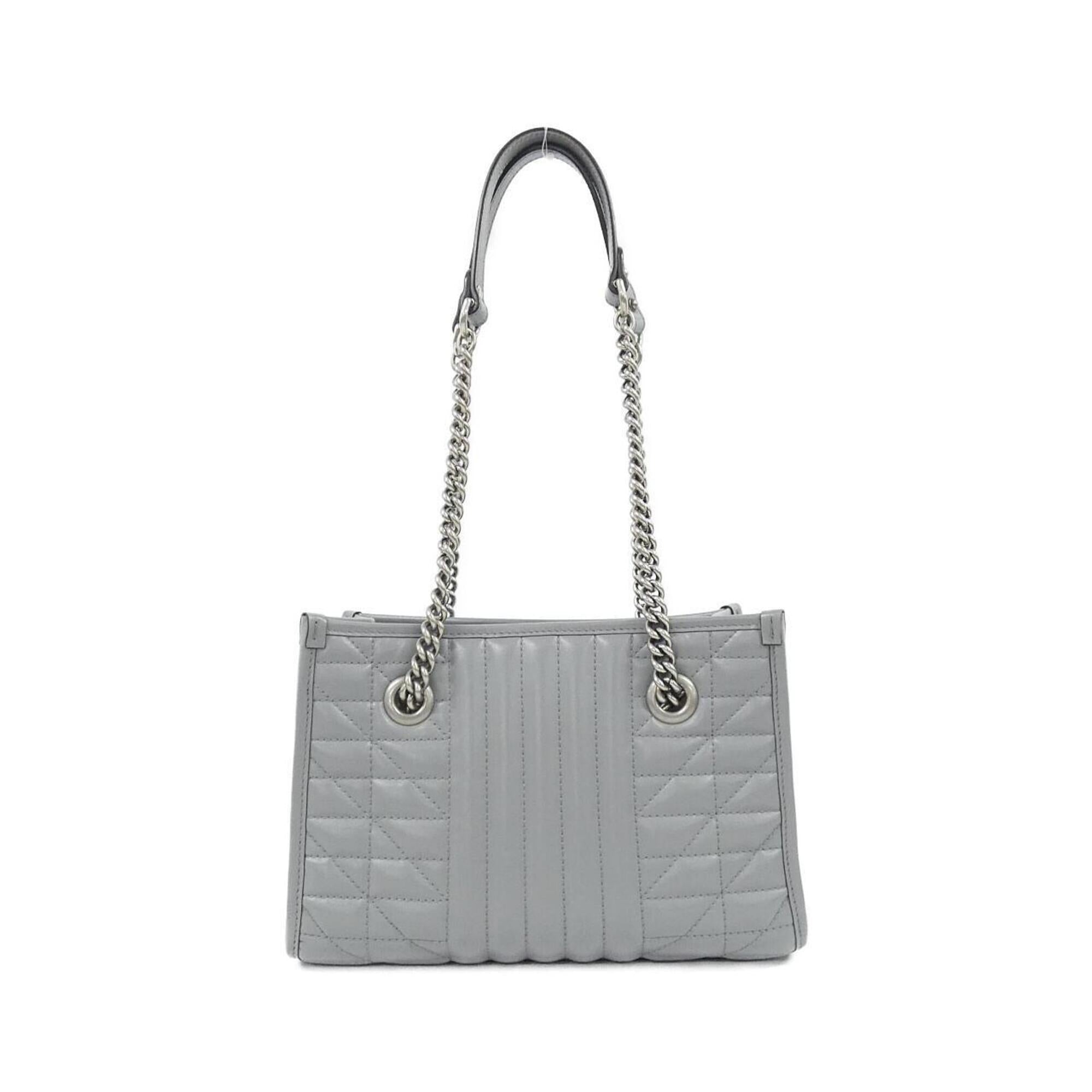 Gucci Gray Leather Handbag (Pre-Owned)