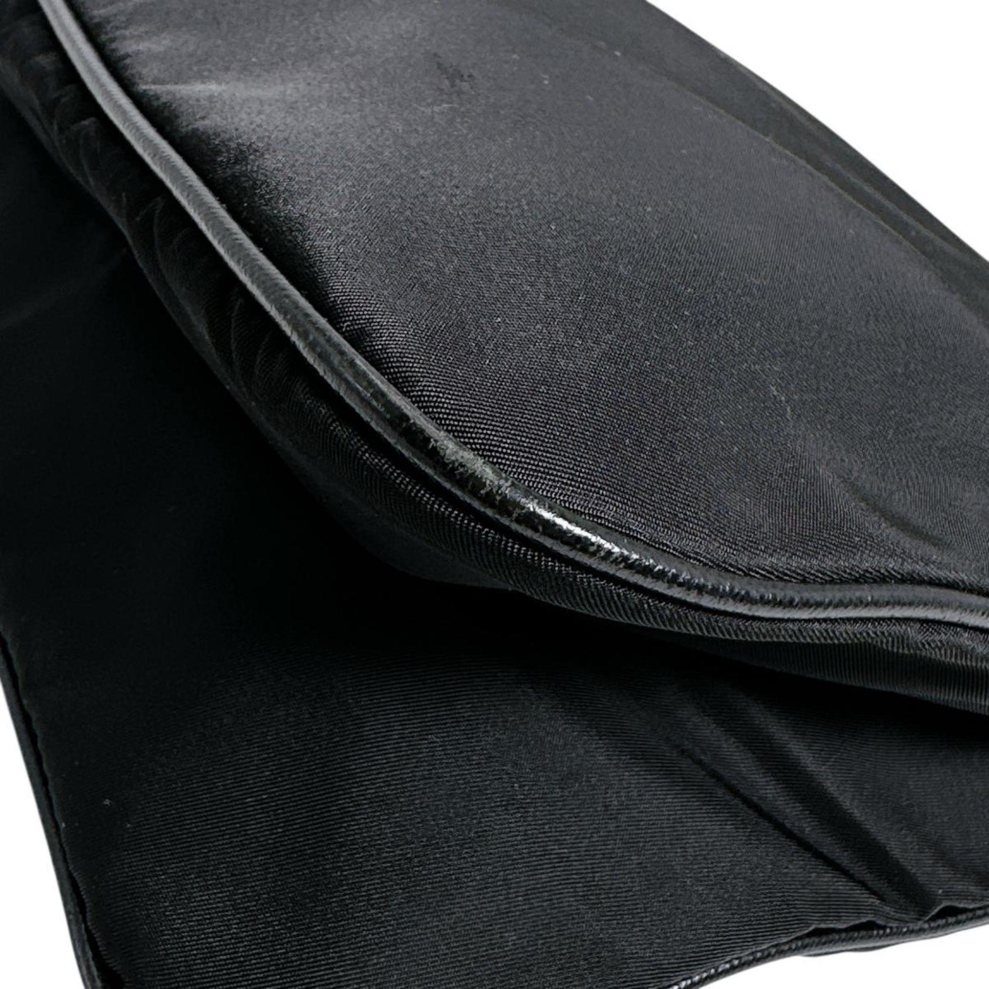 Prada Black Nylon Shoulder Bag Sling Bag (Pre-Owned)