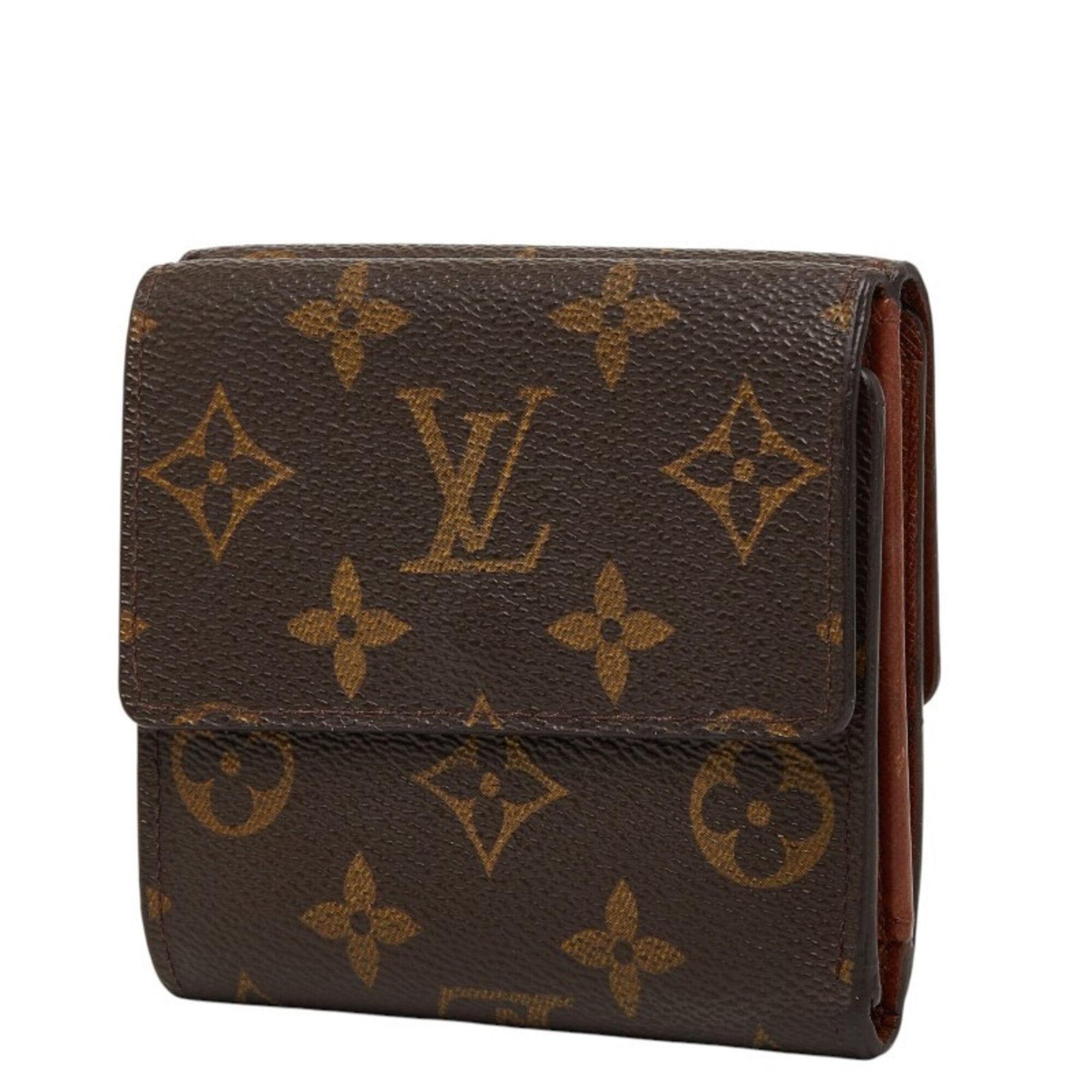 Louis Vuitton Brown Pvc Leather Wallet (Tri-Fold) (Pre-Owned)