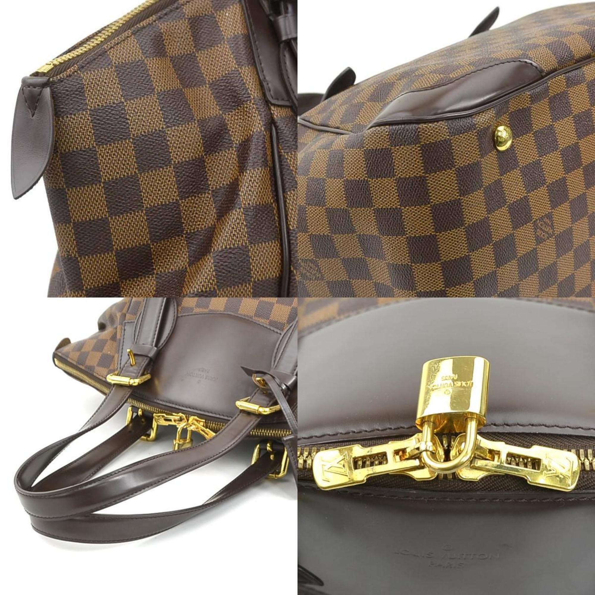 Louis Vuitton Damier Canvas Ebene Damier Canvas Shoulder Bag (Pre-Owned)