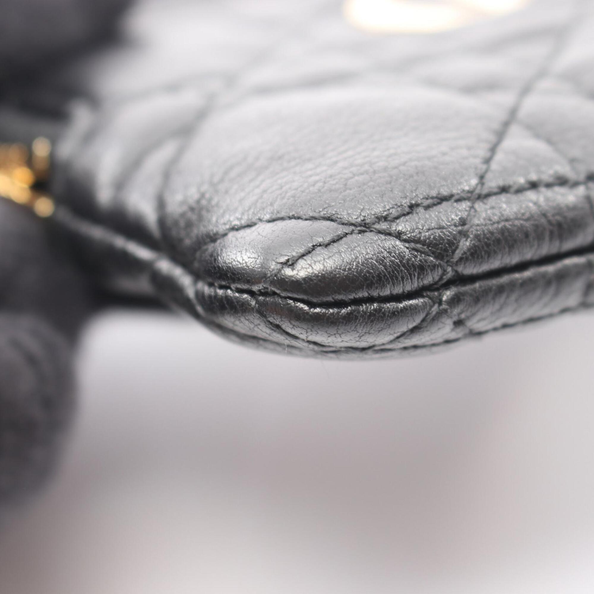 Christian Dior Black Leather Coin Purse/Coin Case (Pre-Owned)