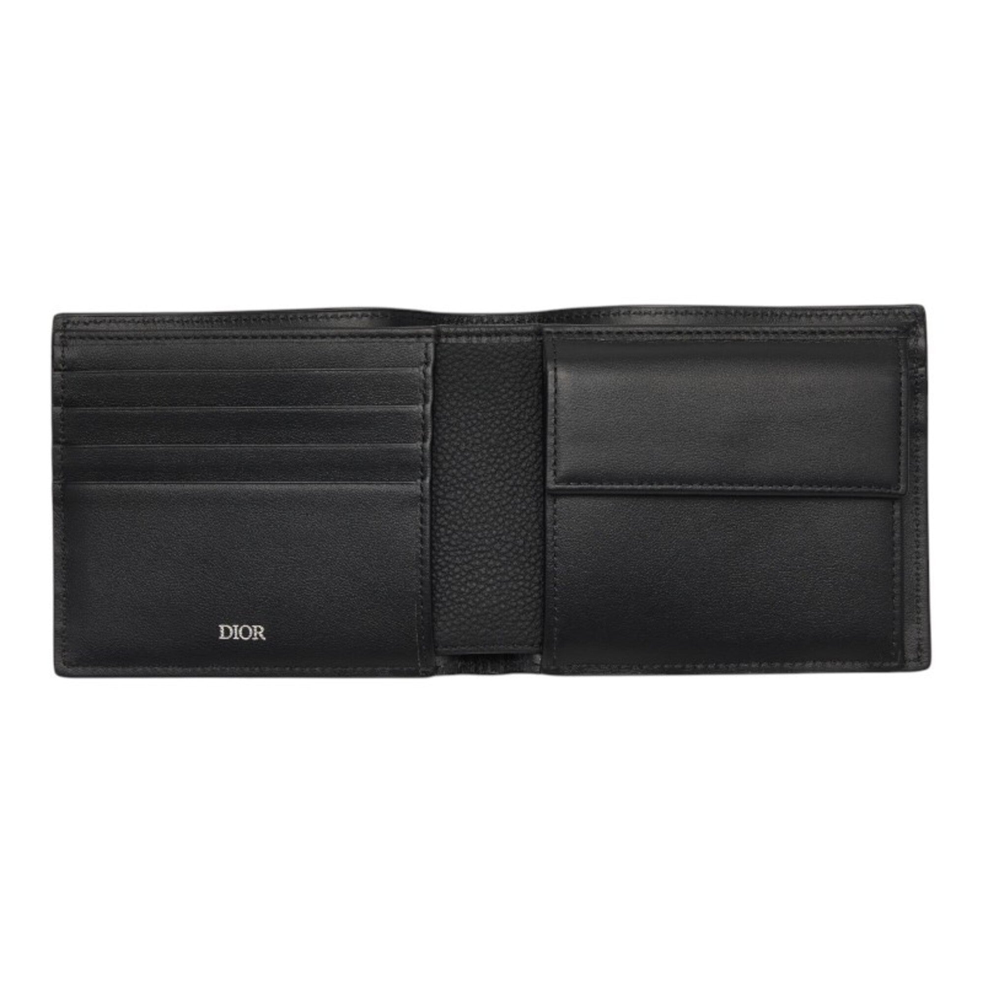 Christian Dior Black Leather Wallet (Bi-Fold) (Pre-Owned)