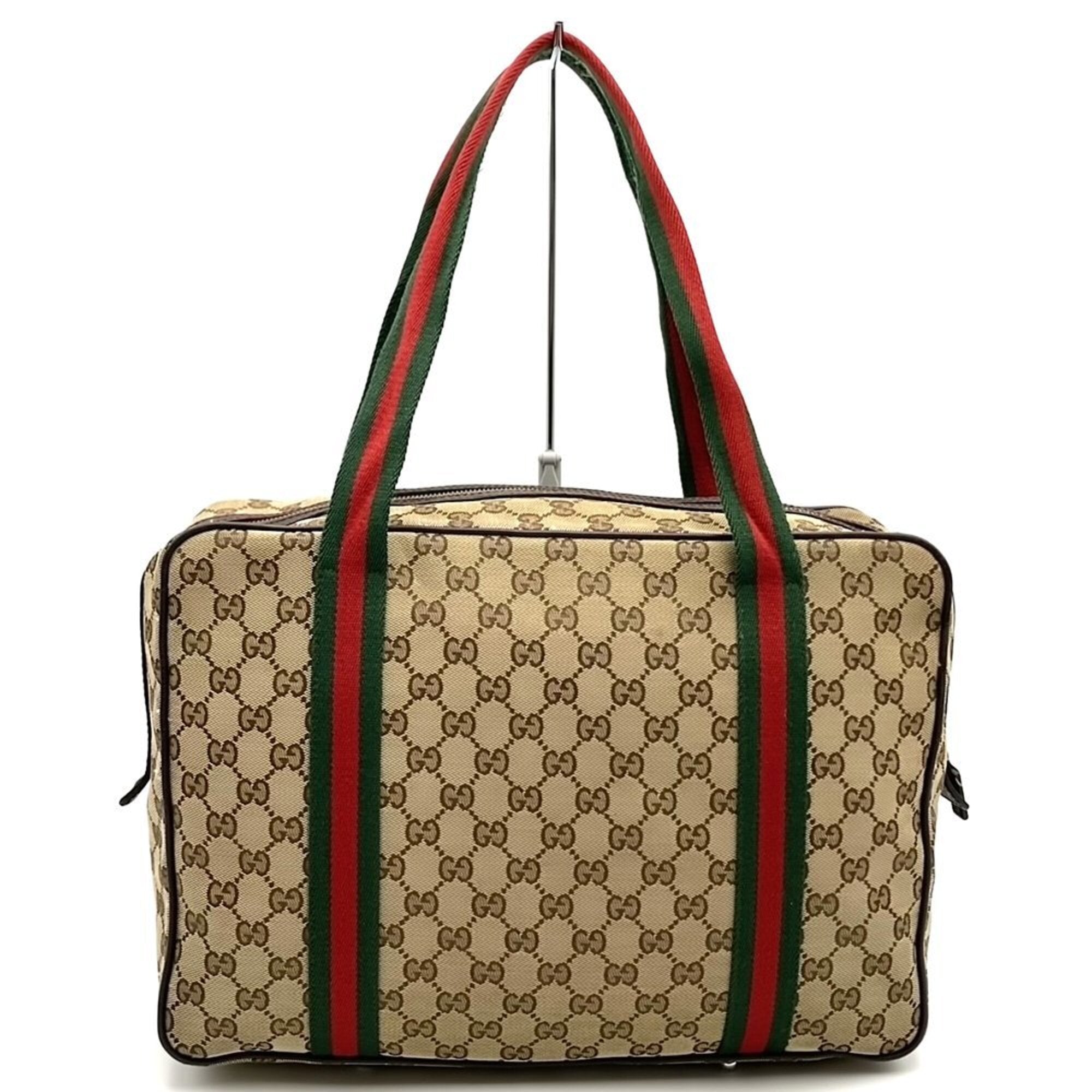 Gucci Gg Canvas Brown Gg Canvas Shoulder Bag Tote Bag (Pre-Owned)