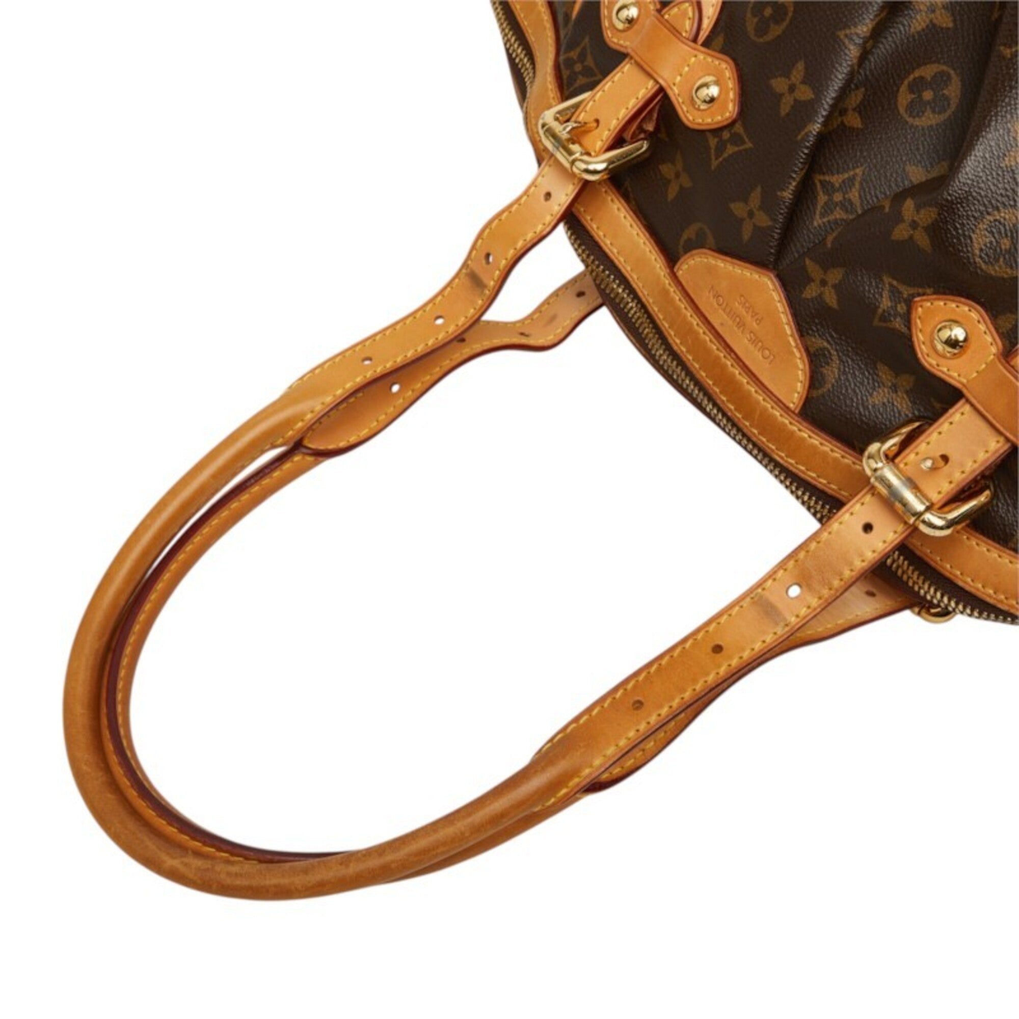 Louis Vuitton Brown Pvc Leather Handbag Shoulder Bag (Pre-Owned)